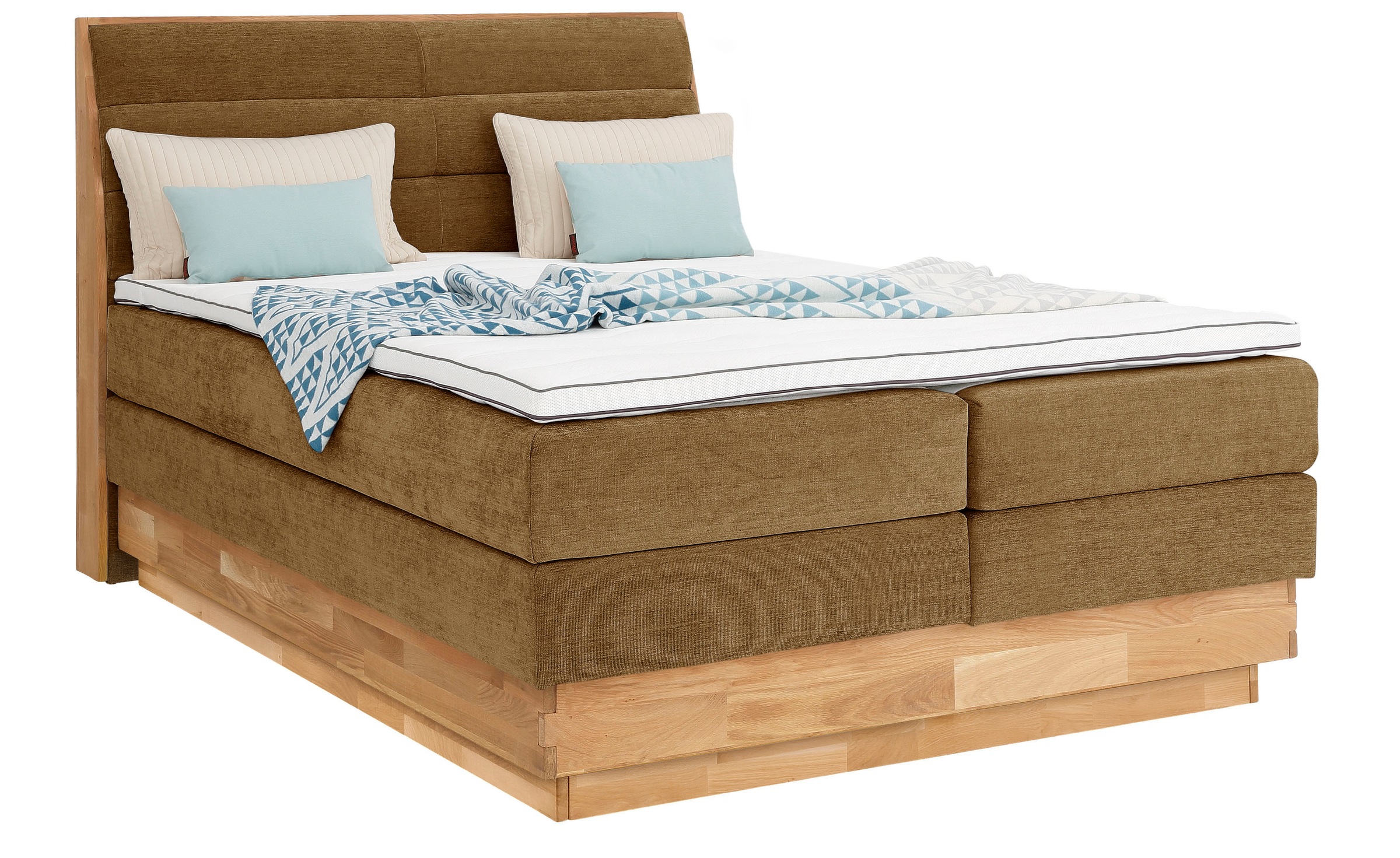 OTTO home Boxspringbett »Jenna« ohne LED-Beleuchtung, mit zertifizierten, r günstig online kaufen