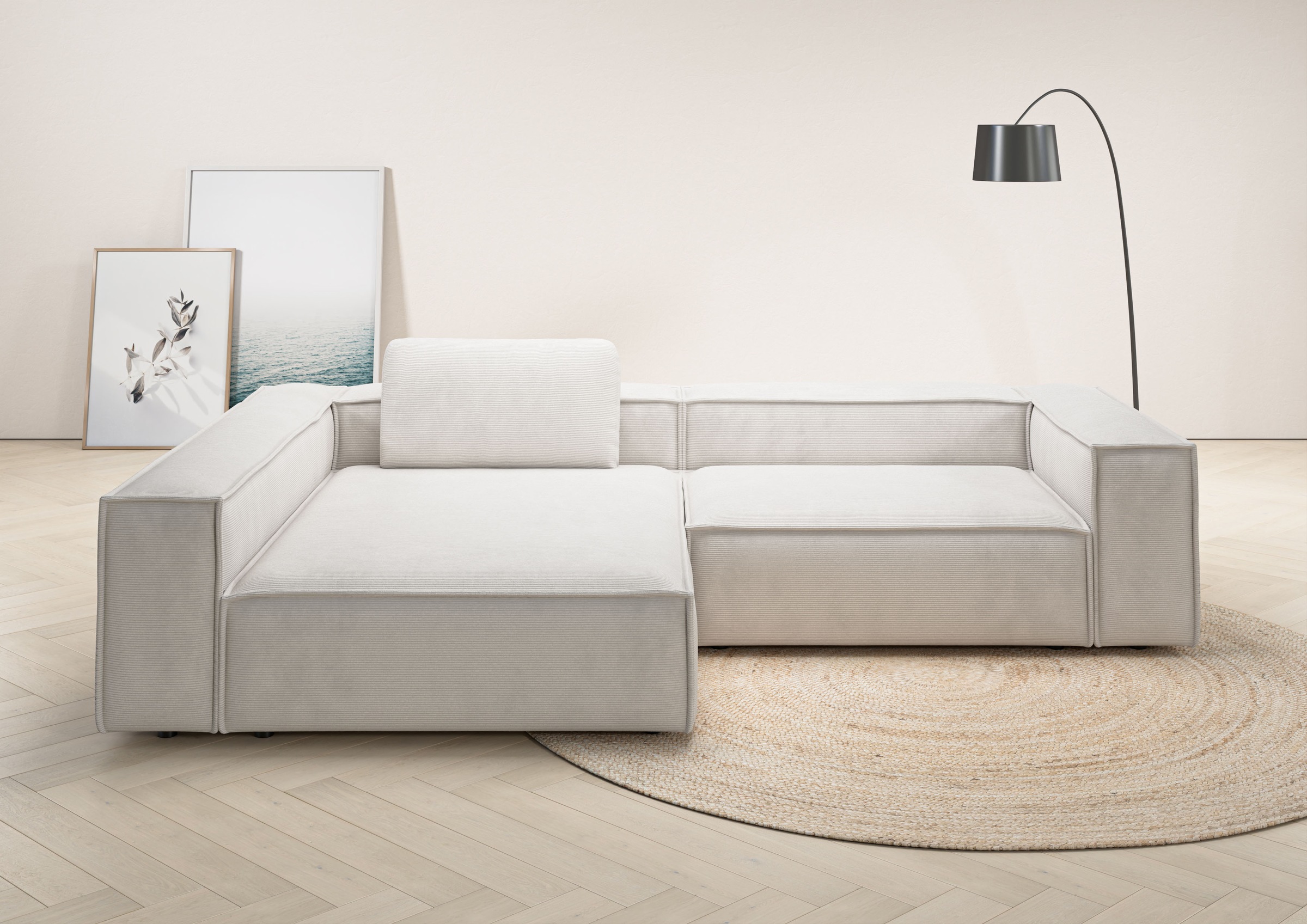 Places of Style Ecksofa »Watertown, moderne XXL L-Form, 306 cm breit«, Komf günstig online kaufen