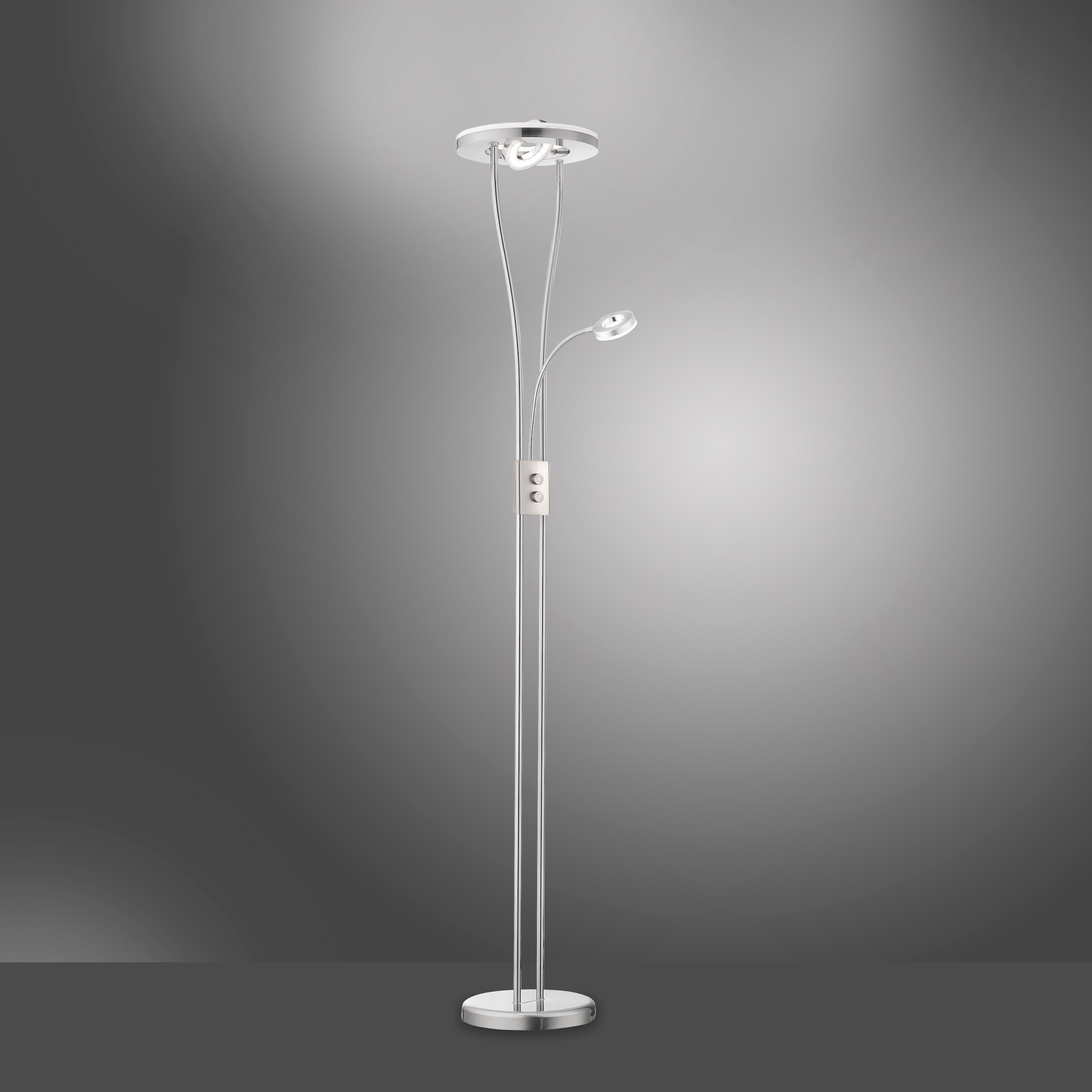 Leuchten Direkt Stehlampe »HELIA«, 3 flammig-flammig, LED, dimmbar über  Drehdimmer, Schalter, Drehschalter auf Raten kaufen