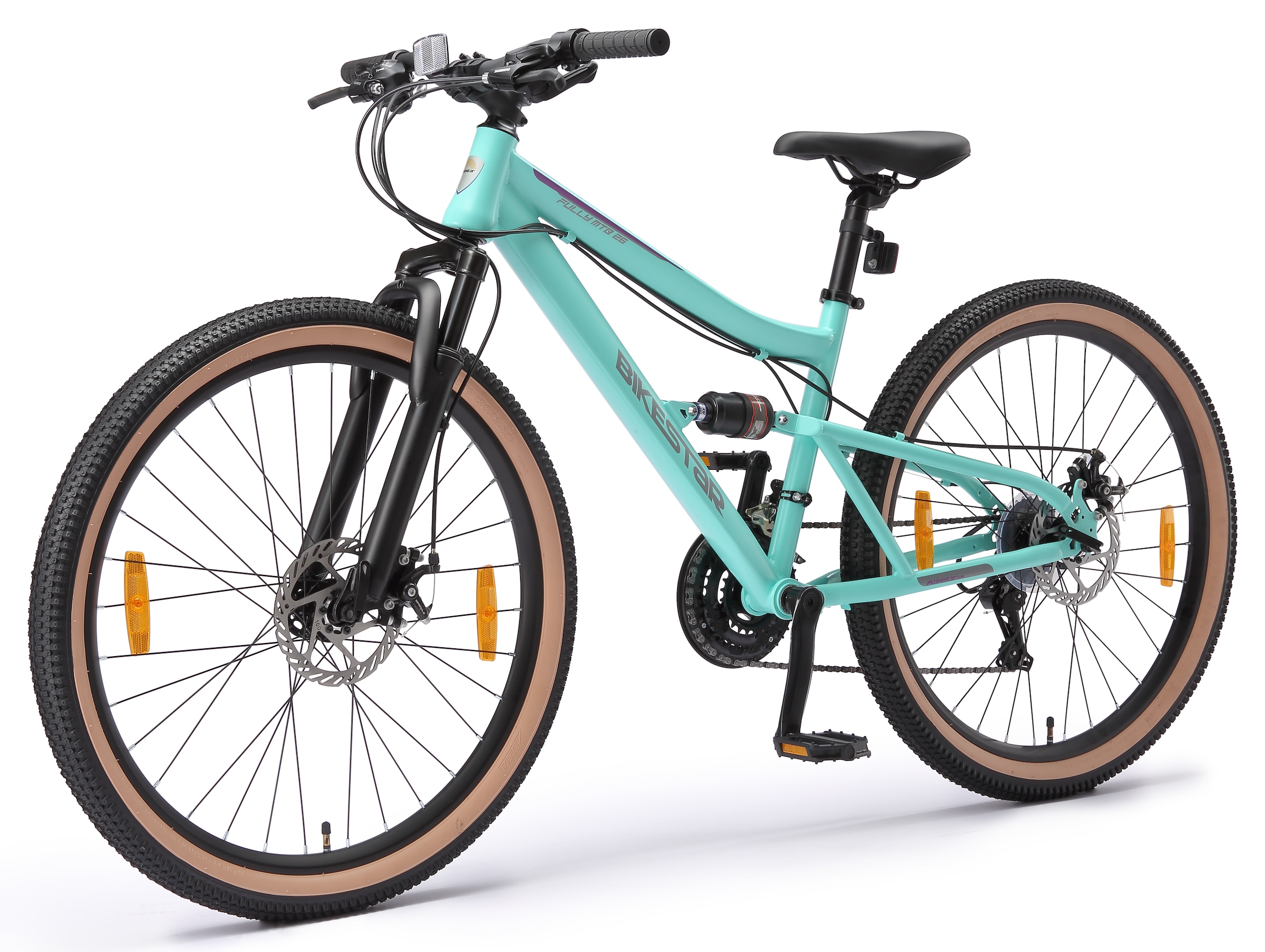 Bikestar Mountainbike 21 Gang Shimano RD-TY300 Schaltwerk Kettenschaltung für Damen und Herren, Kettenschaltung