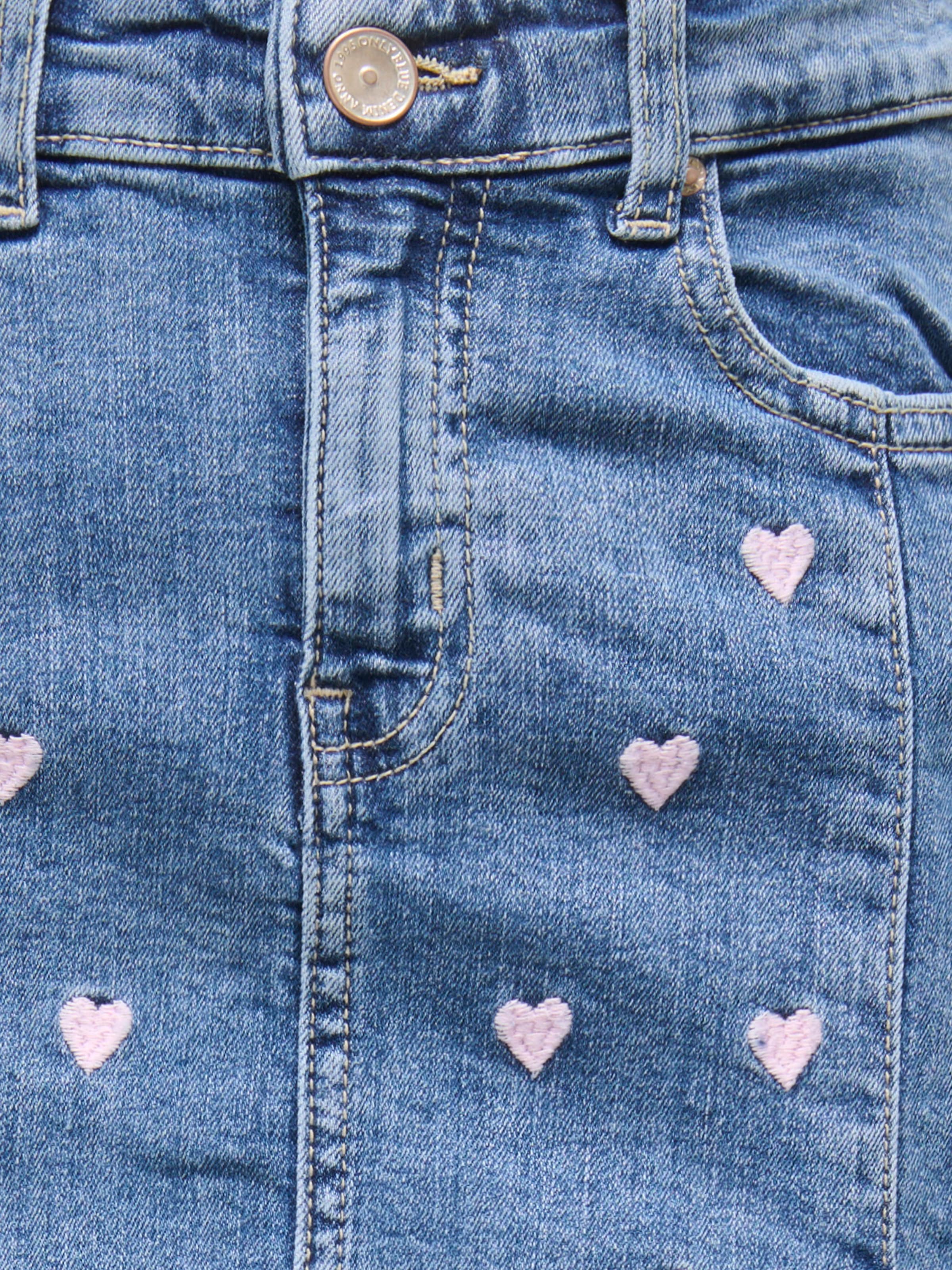 KIDS ONLY Jeansrock »KOGHOXTON HEART EMBROIDERY DNM SKIRT«