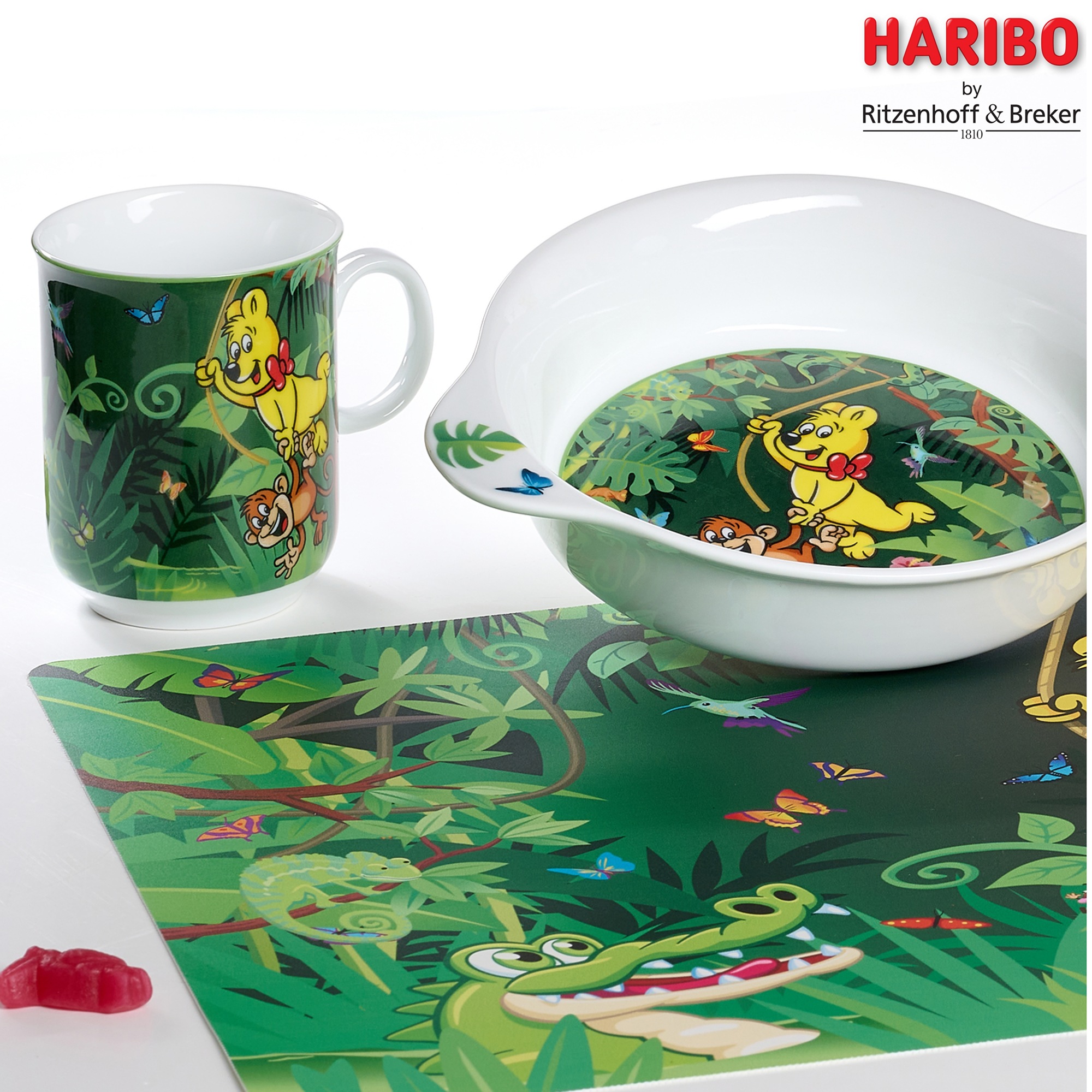Ritzenhoff & Breker Platzset »HARIBO Jungle, 4-teilig, 45 x 30 cm«, (Set, 4 günstig online kaufen