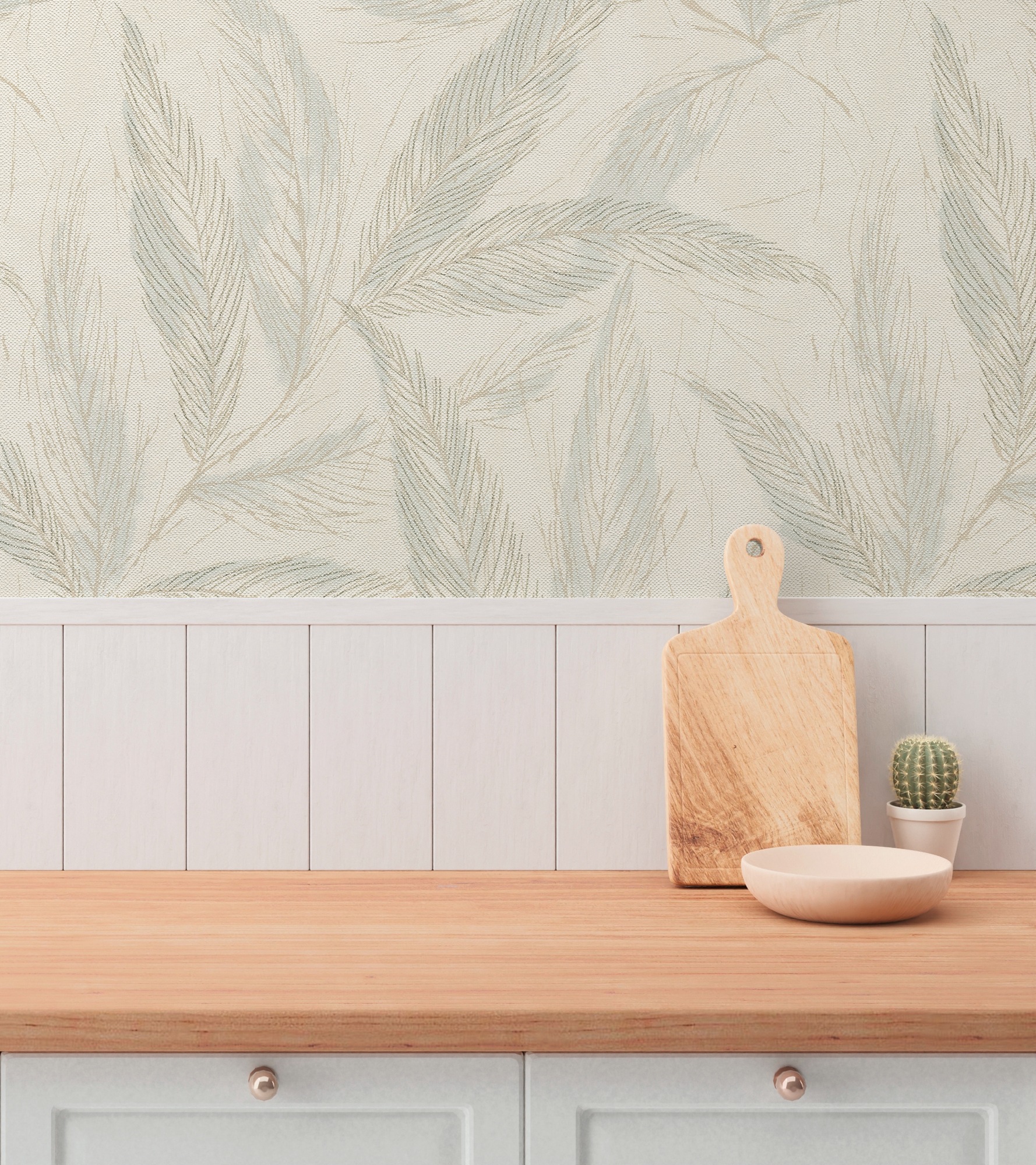 A.S. Création Vliestapete »mit Blätter-Design natürliche Eleganz« matt strukturiert Dekorative Vliestapete mit filigranem Blattmuster