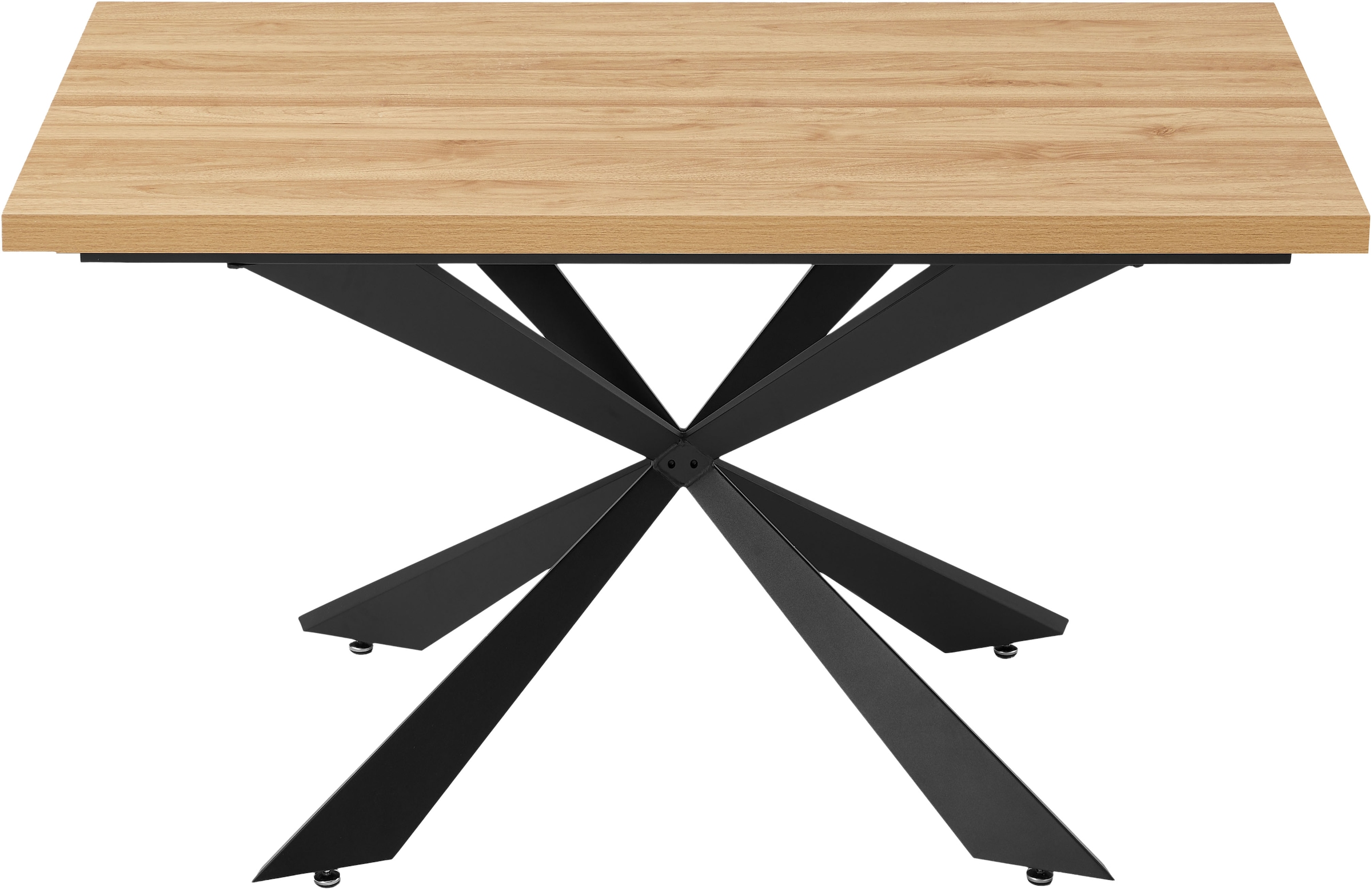 Home affaire Esstisch »Cusey« Melaminbeschichtung mit naturgetreuer Holzmas günstig online kaufen