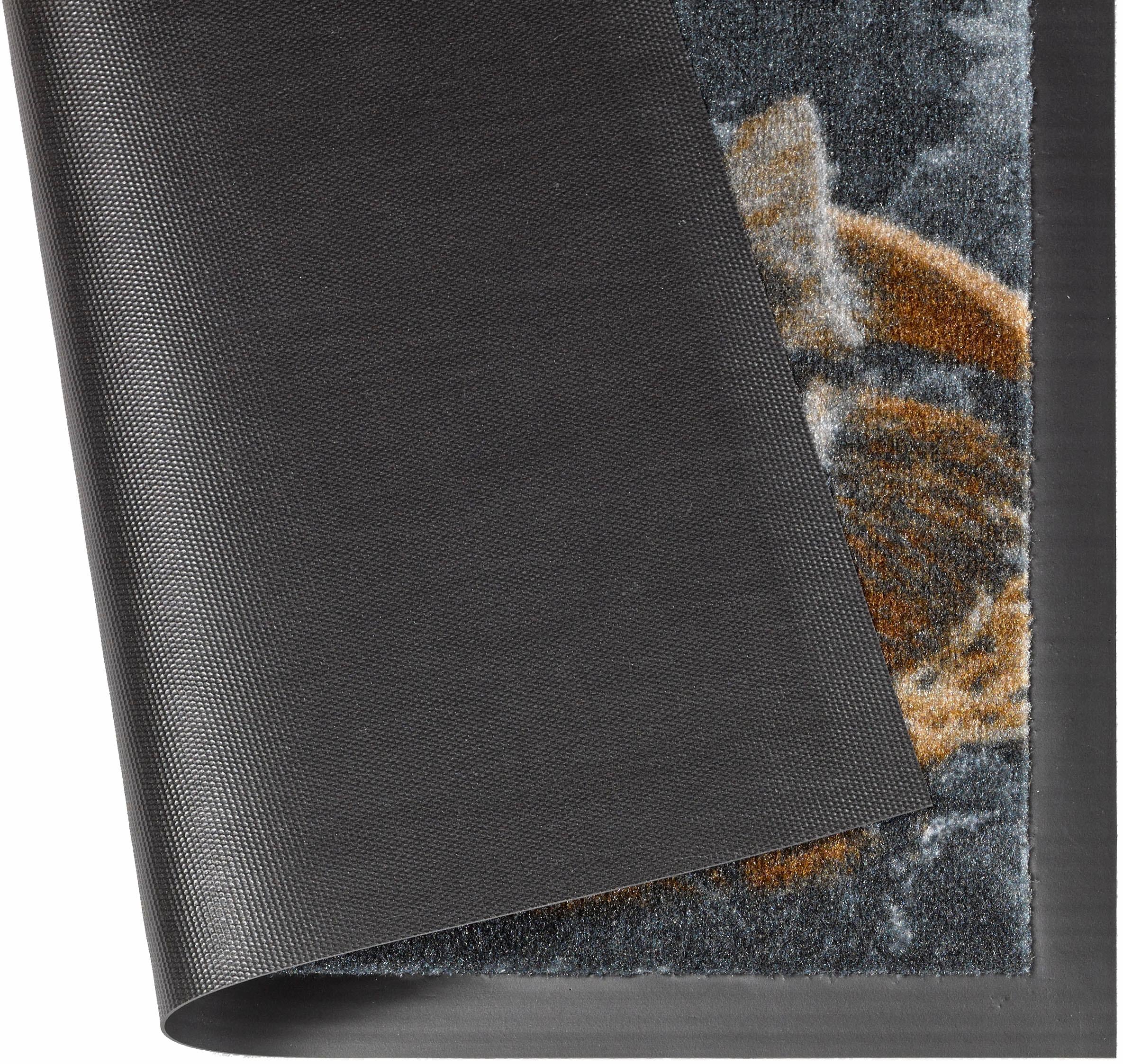 HANSE Home Fußmatte »Animals 2, Türmatte«, rechteckig, 7 mm Höhe, Rutschhemmend, Tiermotiv, waschbar, Robust, Eingang, Hund und Katze