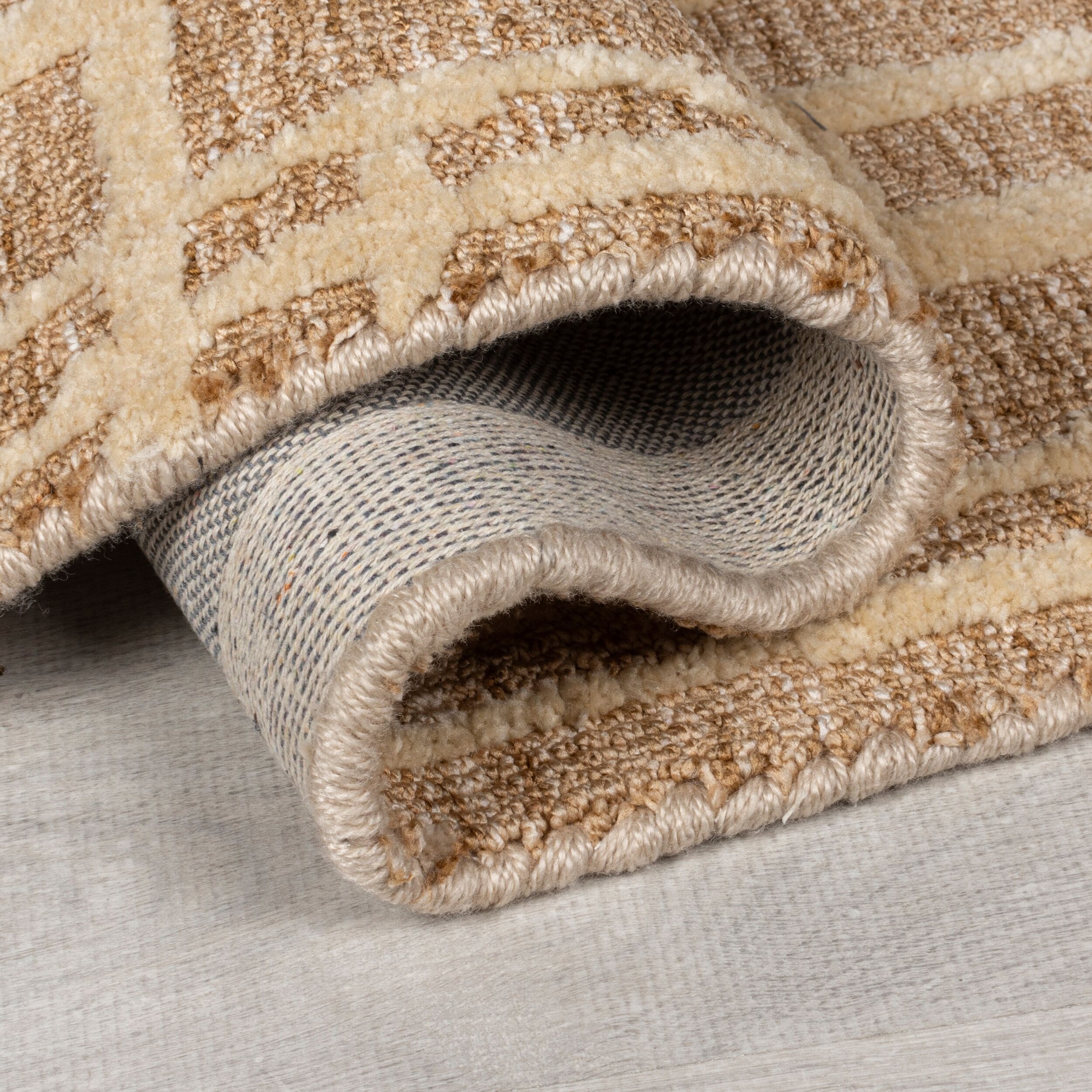 FLAIR RUGS Teppich »Elliot«, rechteckig, 12 mm Höhe, Hoch-niedriger Flor in Wolle-Optik