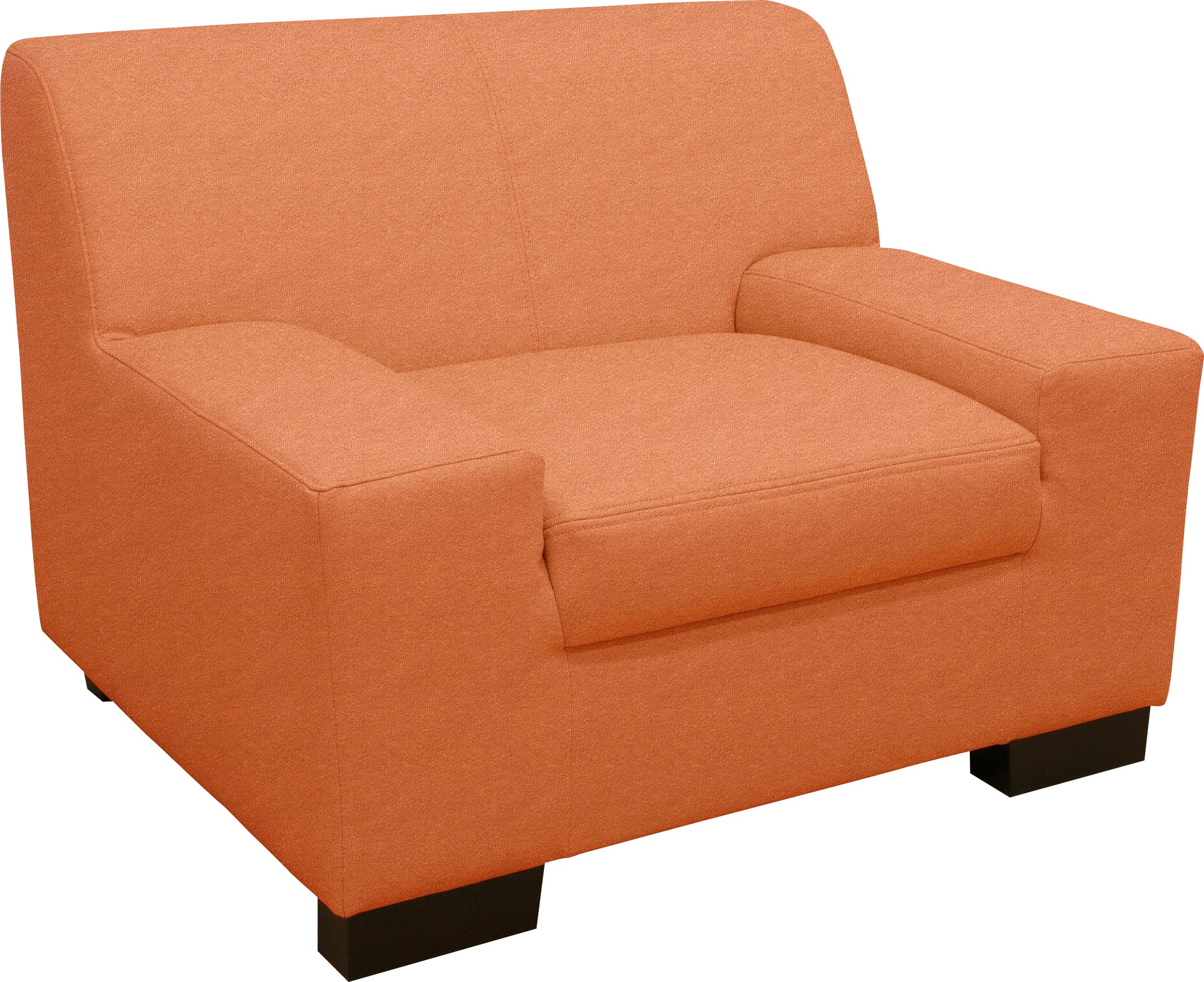 DOMO collection Sessel »Norma kubisch und zeitlos, komfortabel, flache Arml günstig online kaufen