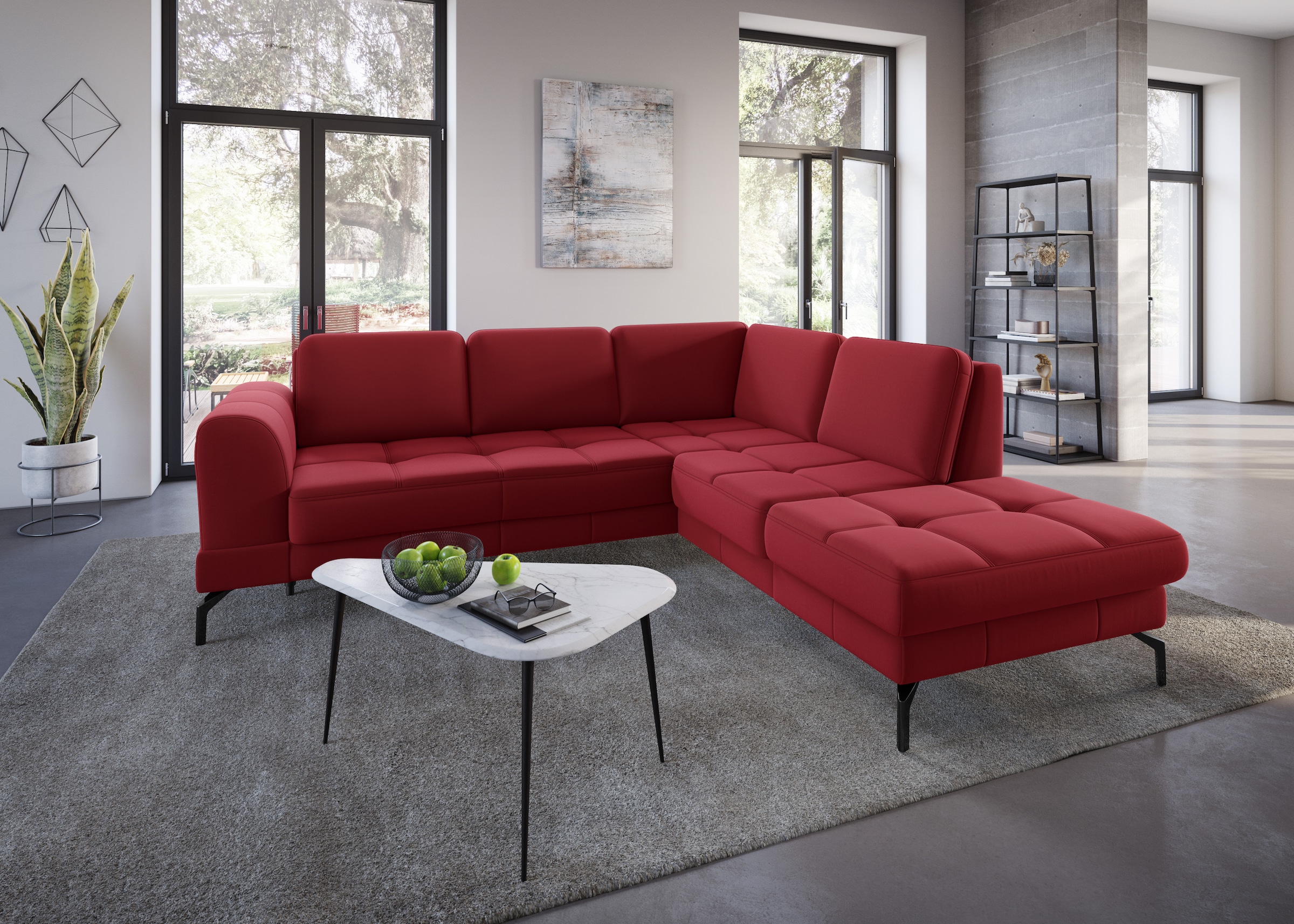 sit&more Ecksofa »Bendigo L-Form«, inklusive Sitztiefenverstellung, Bodenfr günstig online kaufen