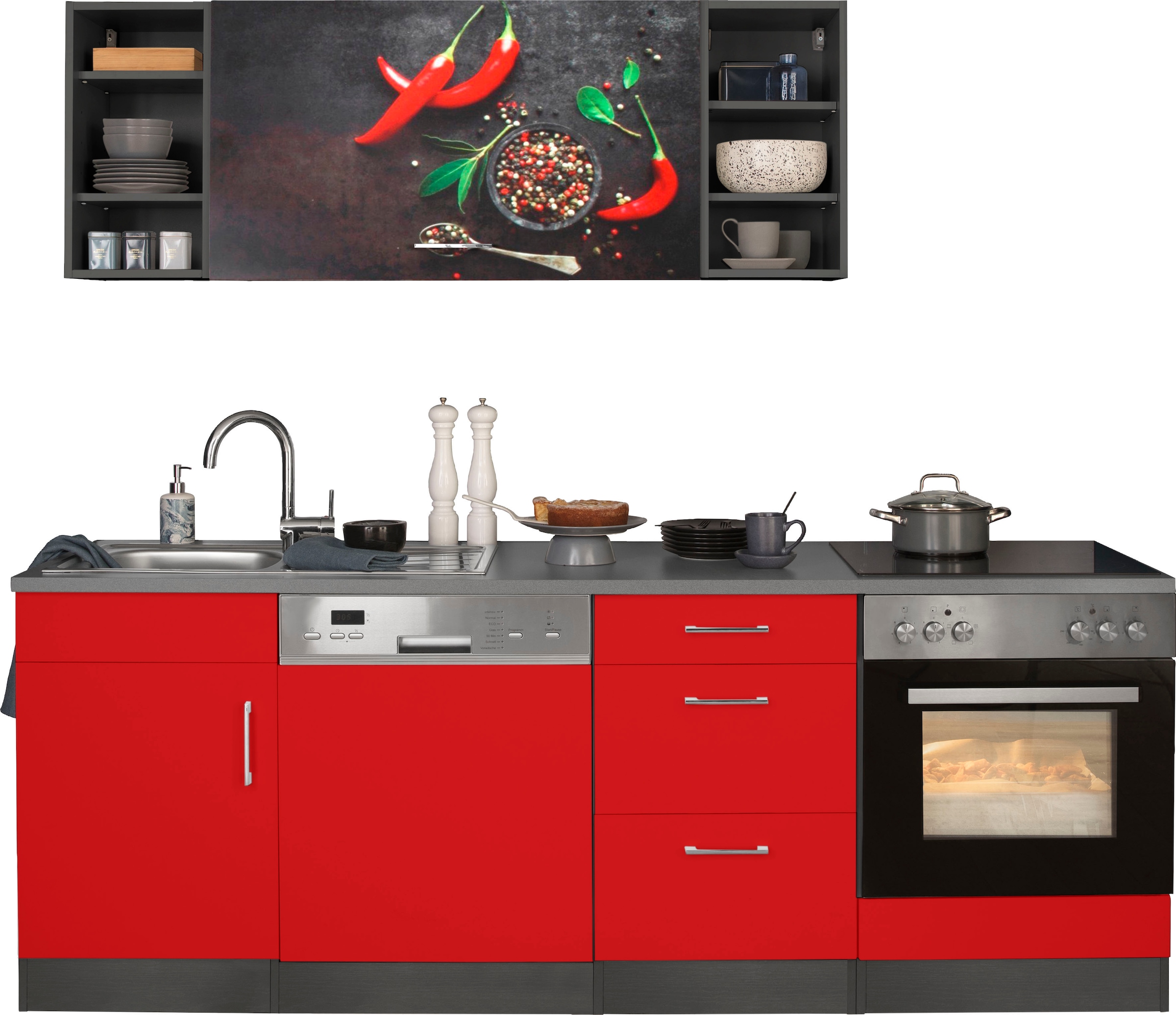 KOCHSTATION Küchenzeile »KS-Paris – Küchen mit einzigartigen Fotomotiven au günstig online kaufen