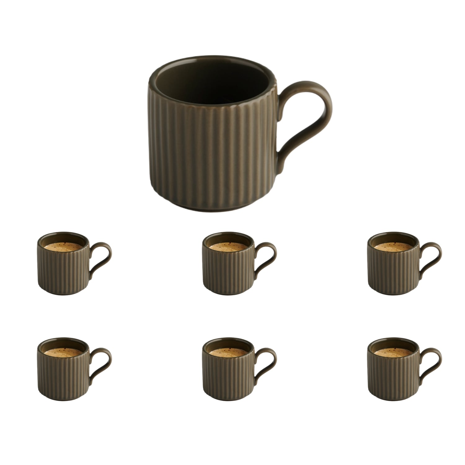 APS Espressotasse »THE GRID« Ø 6 cm, H: 6 cm, 80 ml, Porzellan