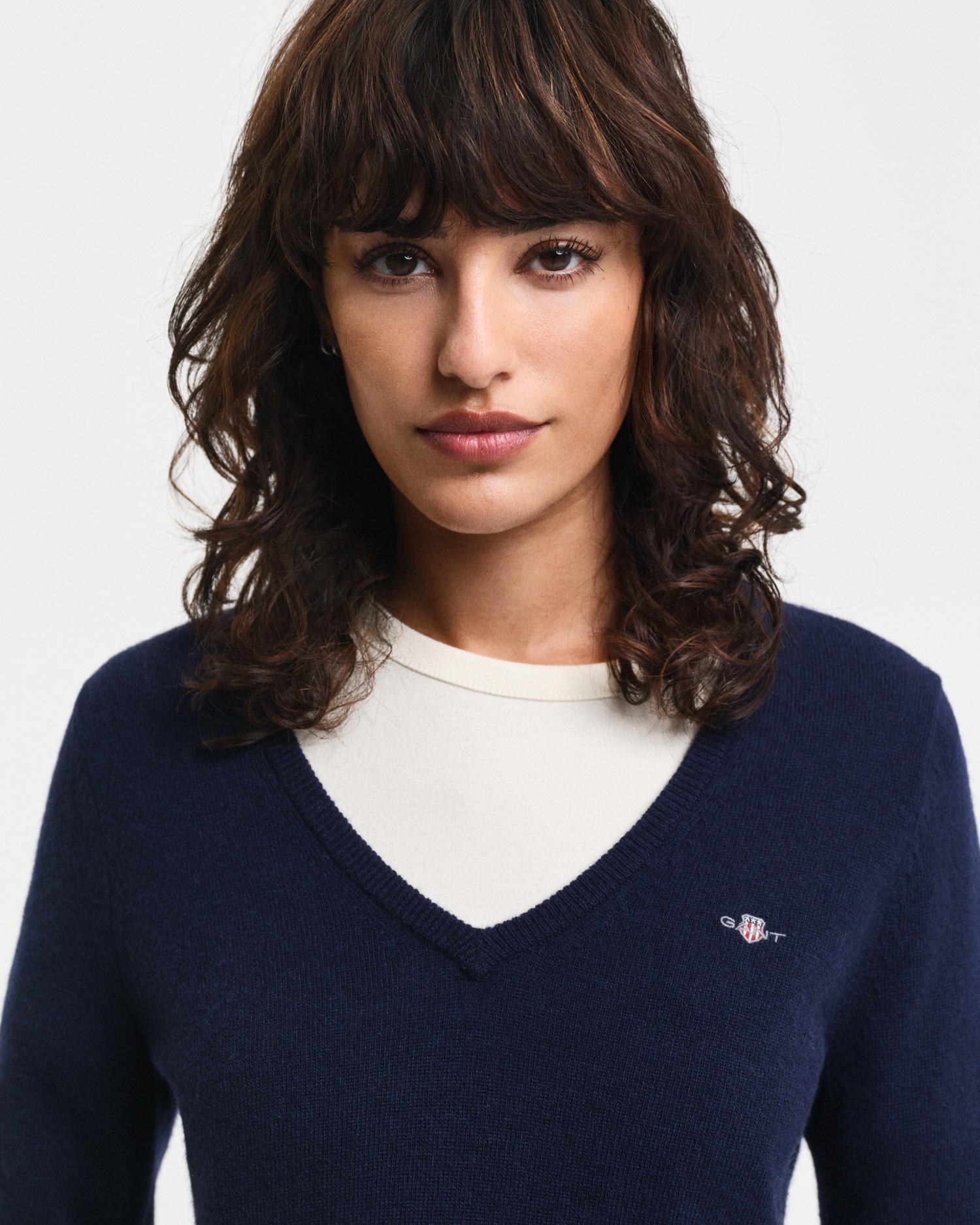 Gant V-Ausschnitt-Pullover »EXTRAFINE LAMBSWOOL V-NECK«