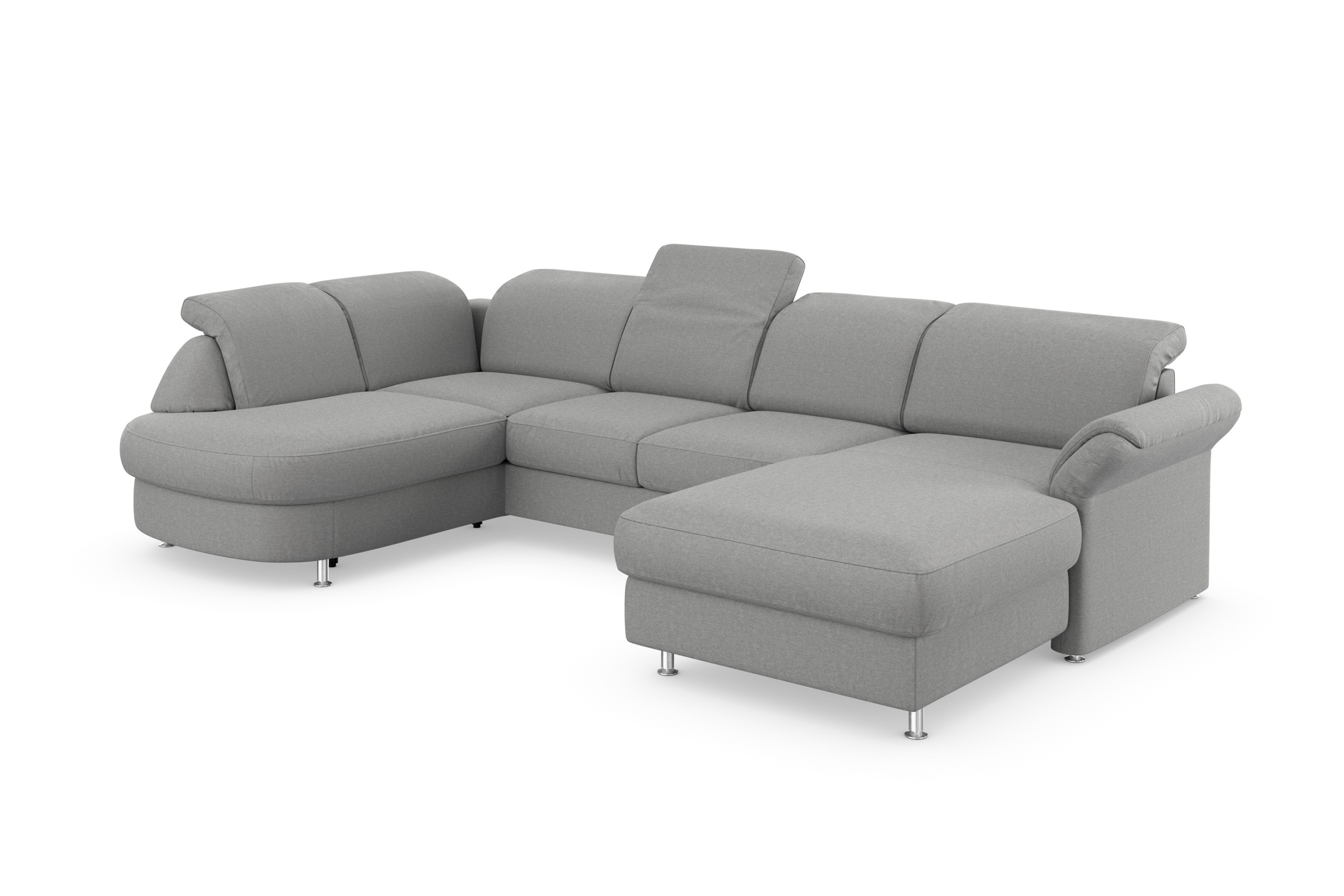 sit&more Wohnlandschaft »Apulia U-Form«, wahlweise Bettfunktion, Bettkasten und Kopf- und Armteilverstellung