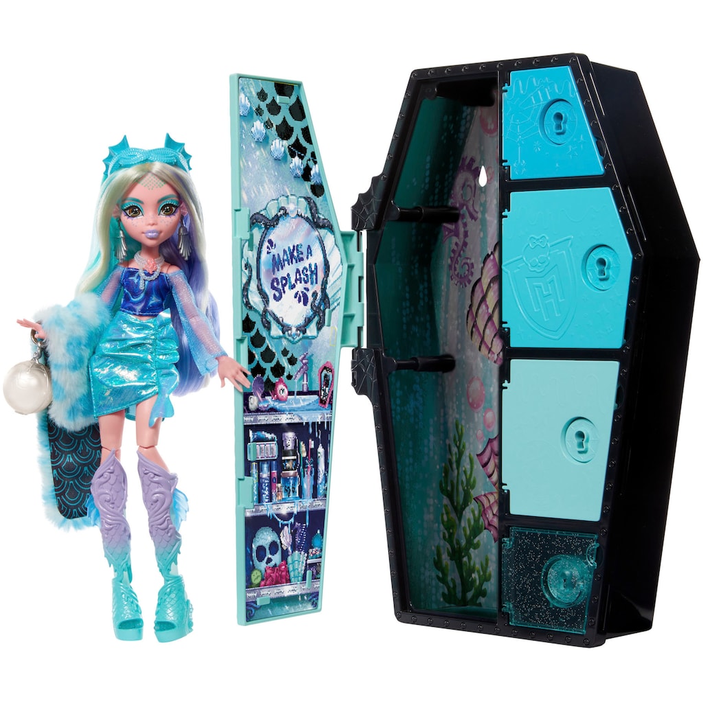Mattel® Anziehpuppe »Monster High, Verborgene Schätze: Lagoona Blue, Fearidescent-Serie«