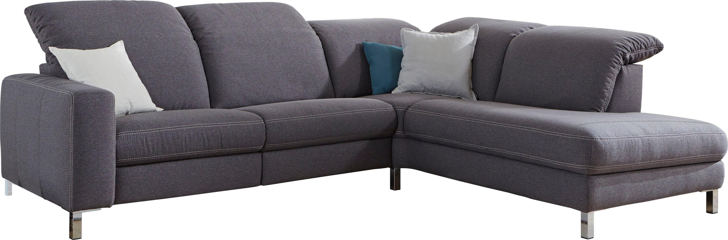 3C Candy Ecksofa »Homely bequem und komfortabel, mit verstellbaren Kopfteil günstig online kaufen