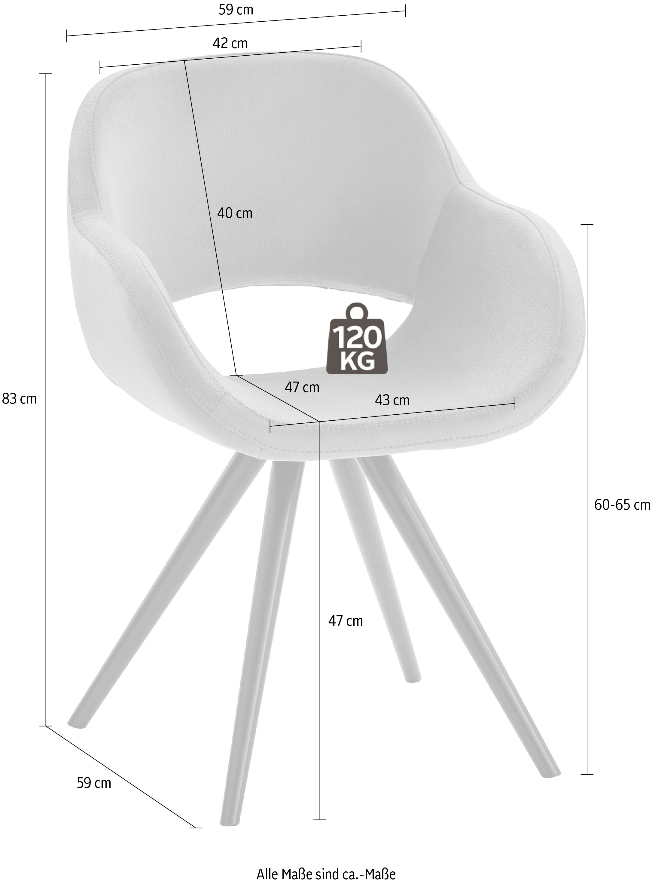 INOSIGN Armlehnstuhl »Aurora«, (Set), 2 St., Microfaser, Gestell aus  Massivholz Buche in schwarz lackiert online bestellen | Stühle