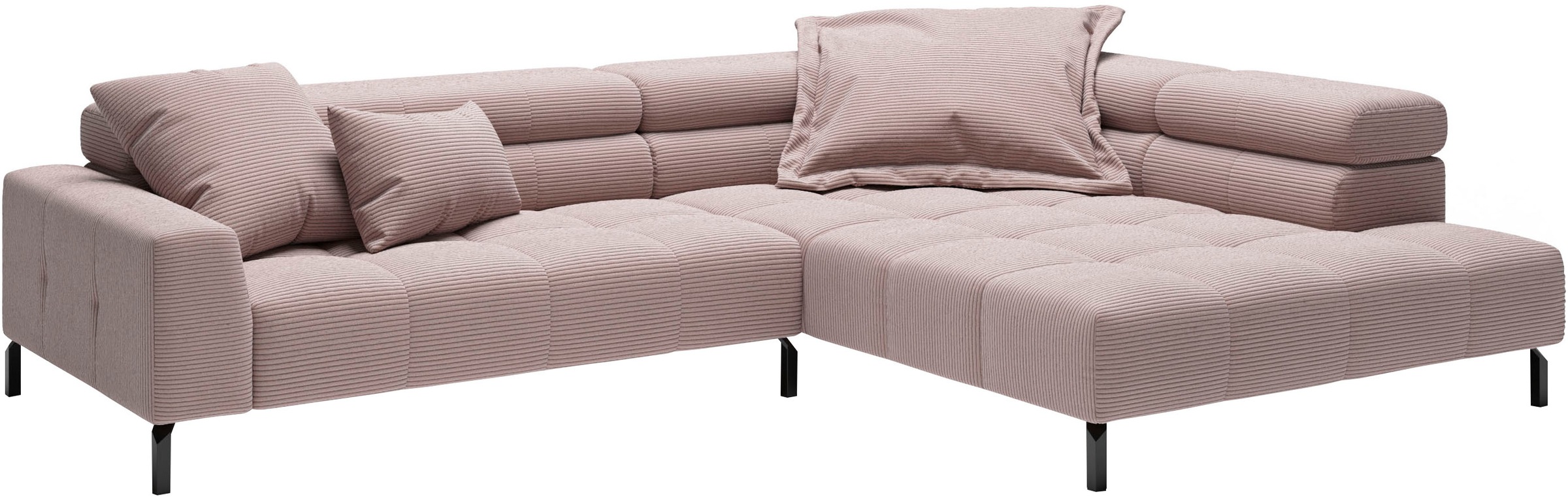 PLACES OF STYLE Ecksofa »Claya, L-Form, incl. Kopfteilverstellung, Breite 3 günstig online kaufen