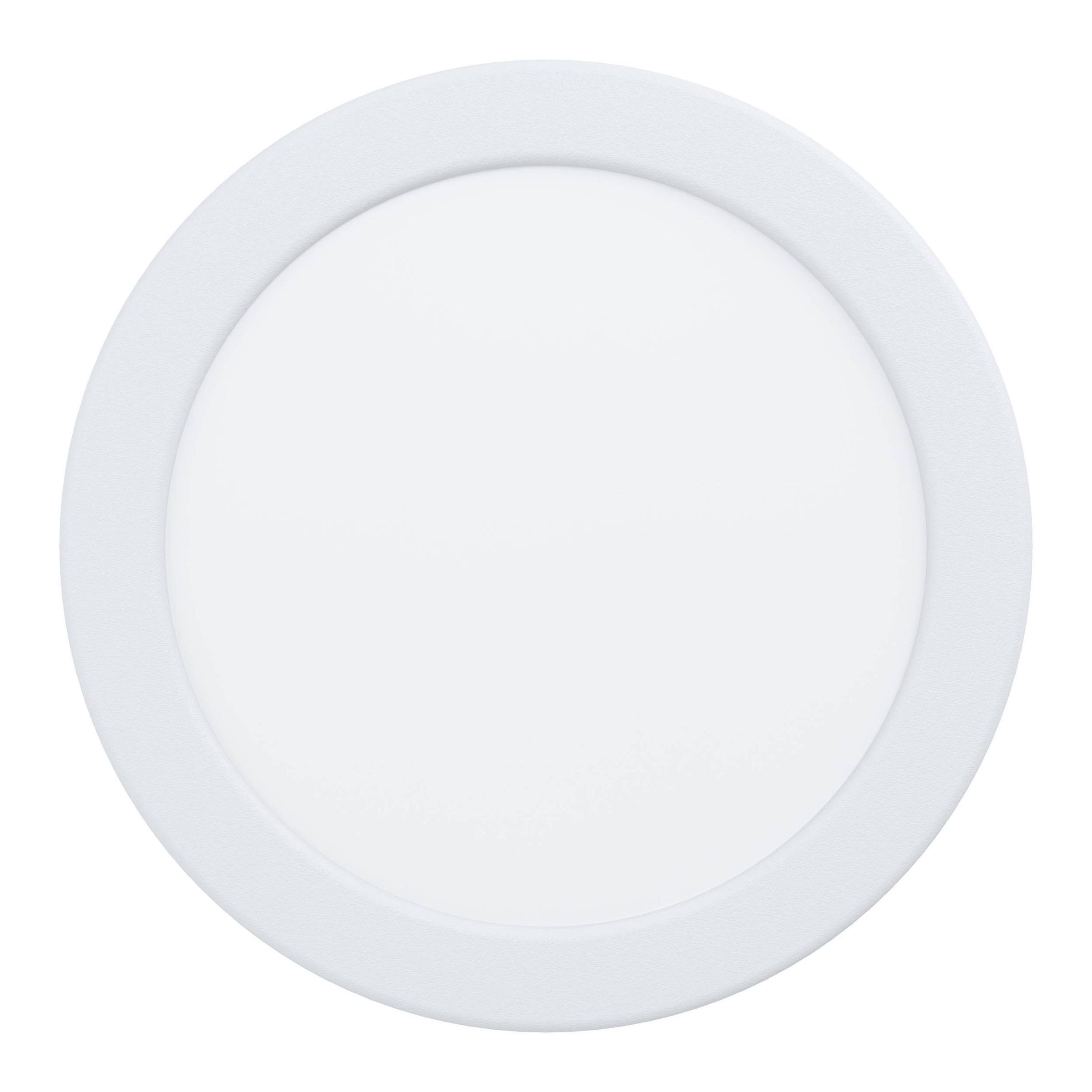 EGLO Einbauleuchte »Fueva 6-Z Deckenlampe, ZigBee, App und Sprachsteuerung, Badlampe, IP44« LED-Modul 1 Stk. Kaltweiß | RGB Einbauleuchte - Ø16,8 x ET40 cm - weiß - 9,5W inkl.