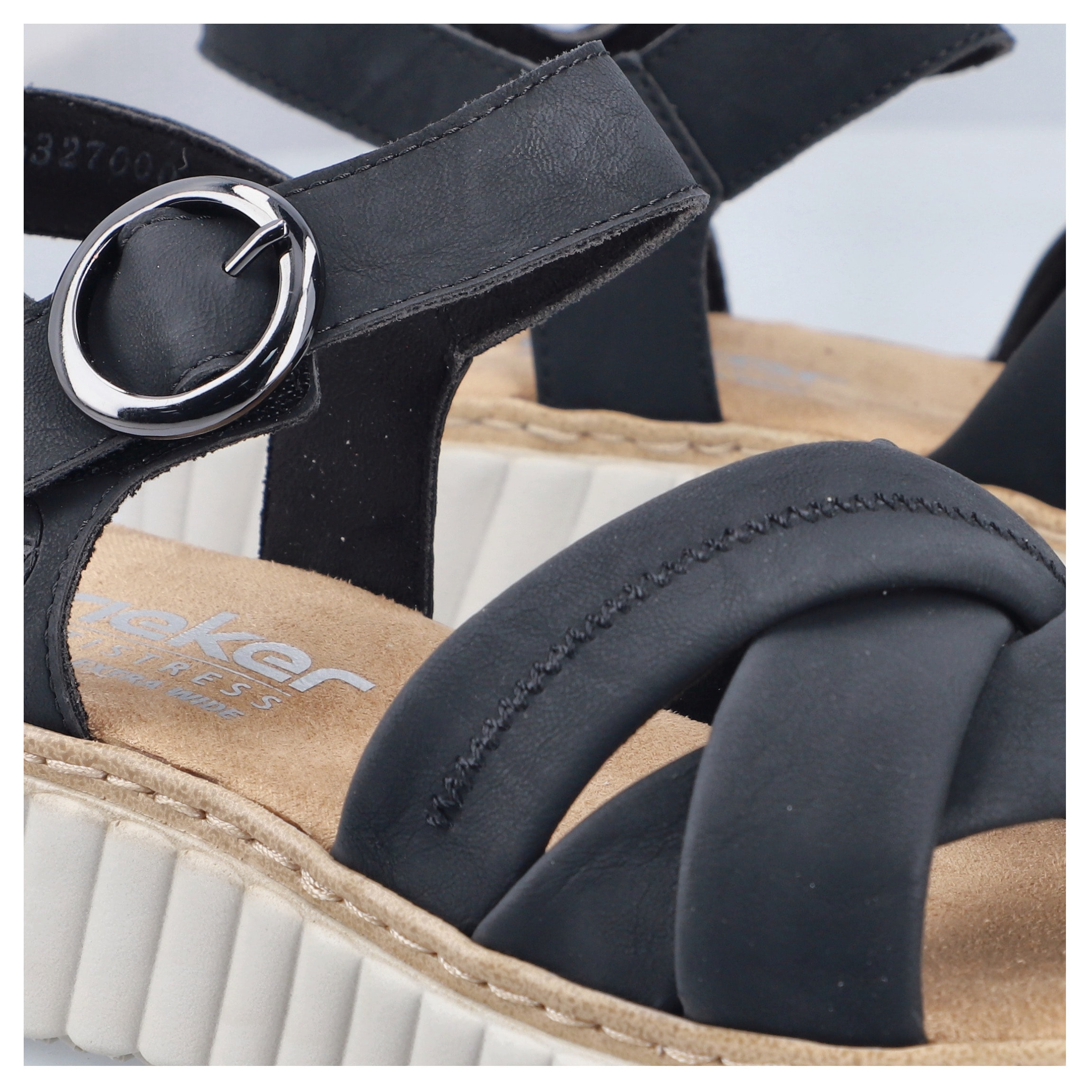 Rieker Sandale  Sommerschuh, Urlaubsschuh mit Überkreuzbangen