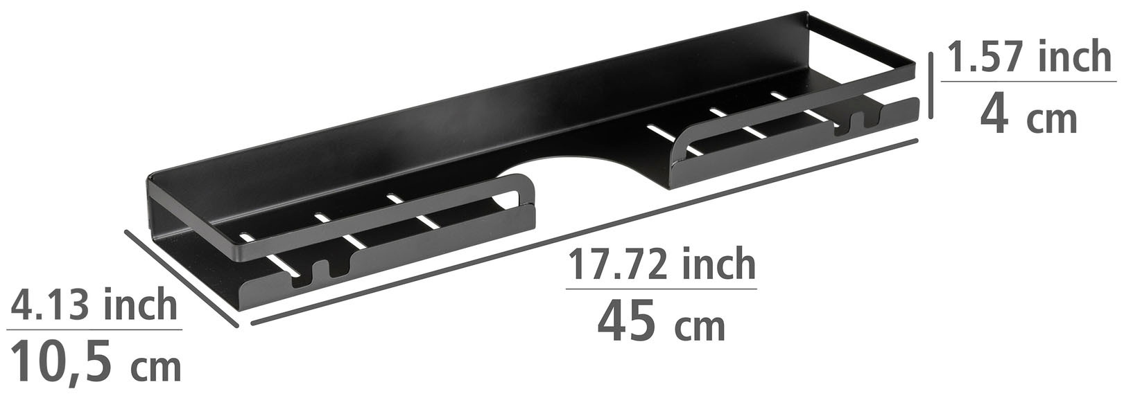 WENKO Duschablage »Turbo-Loc® Duschstangencaddy Altarella L«, Befestigen ohne Bohren