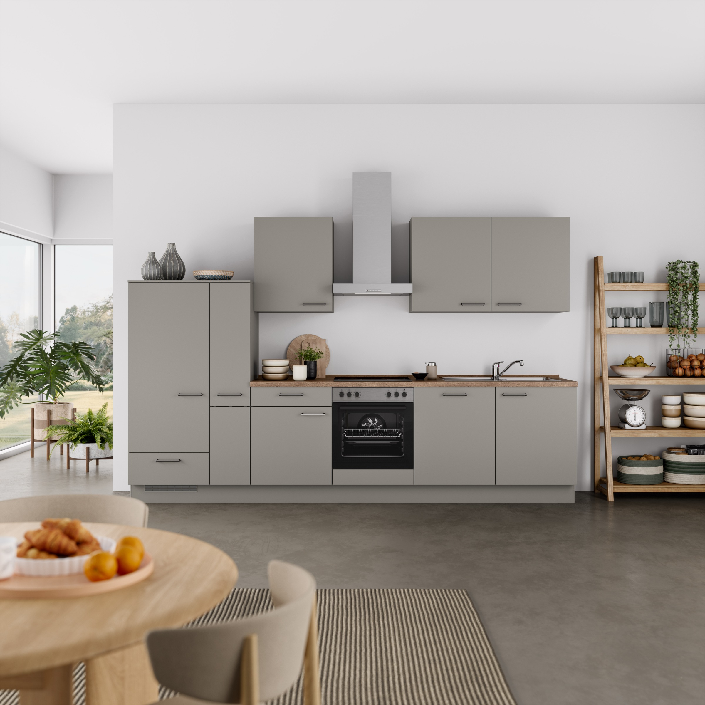 nobilia® Küchenzeile »"Laser I", Ausrichtung wählbar, Breite 330 cm« vormon günstig online kaufen