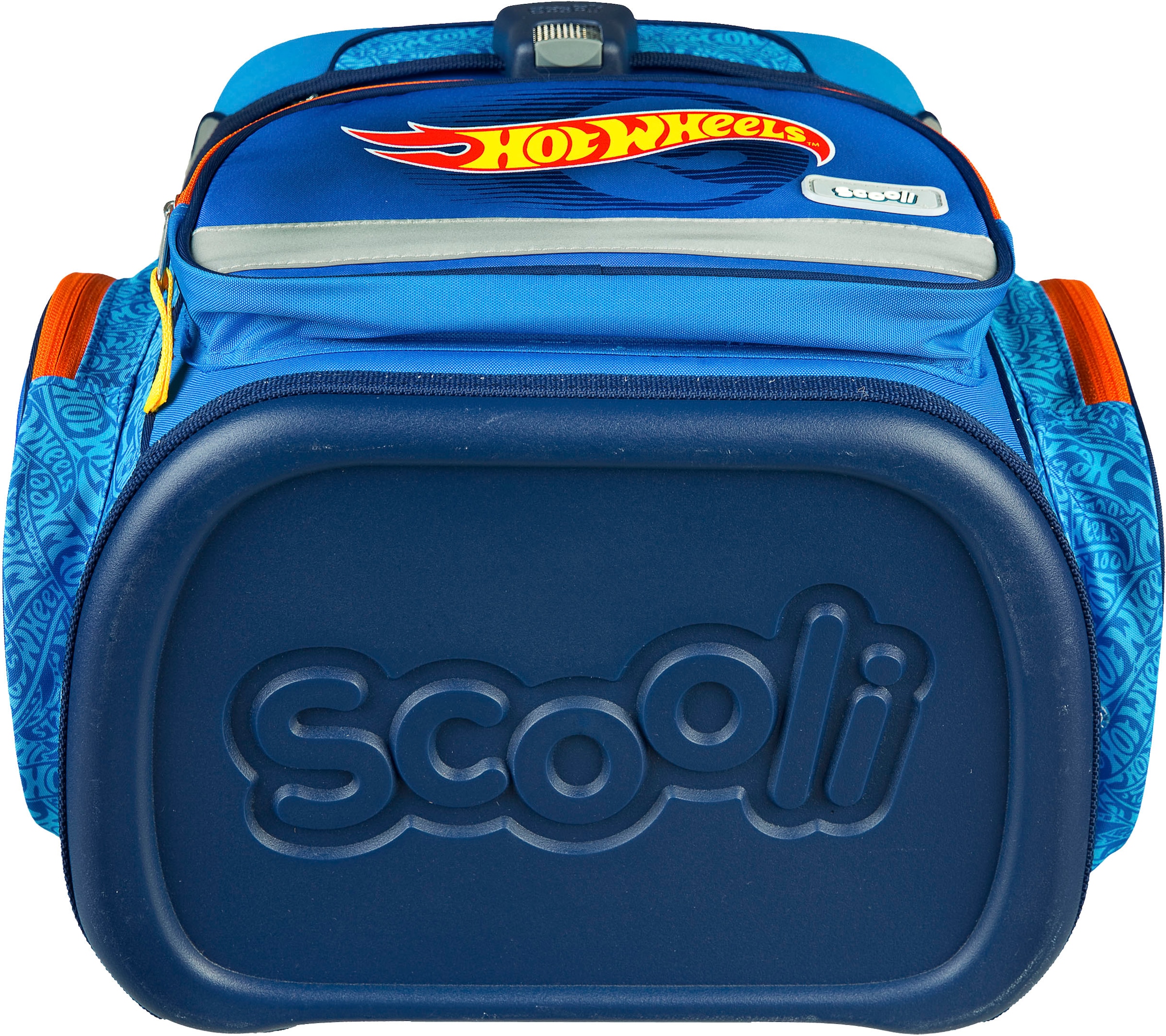 Scooli Schulranzen »EasyFit, Hot Wheels«, Reflektoren