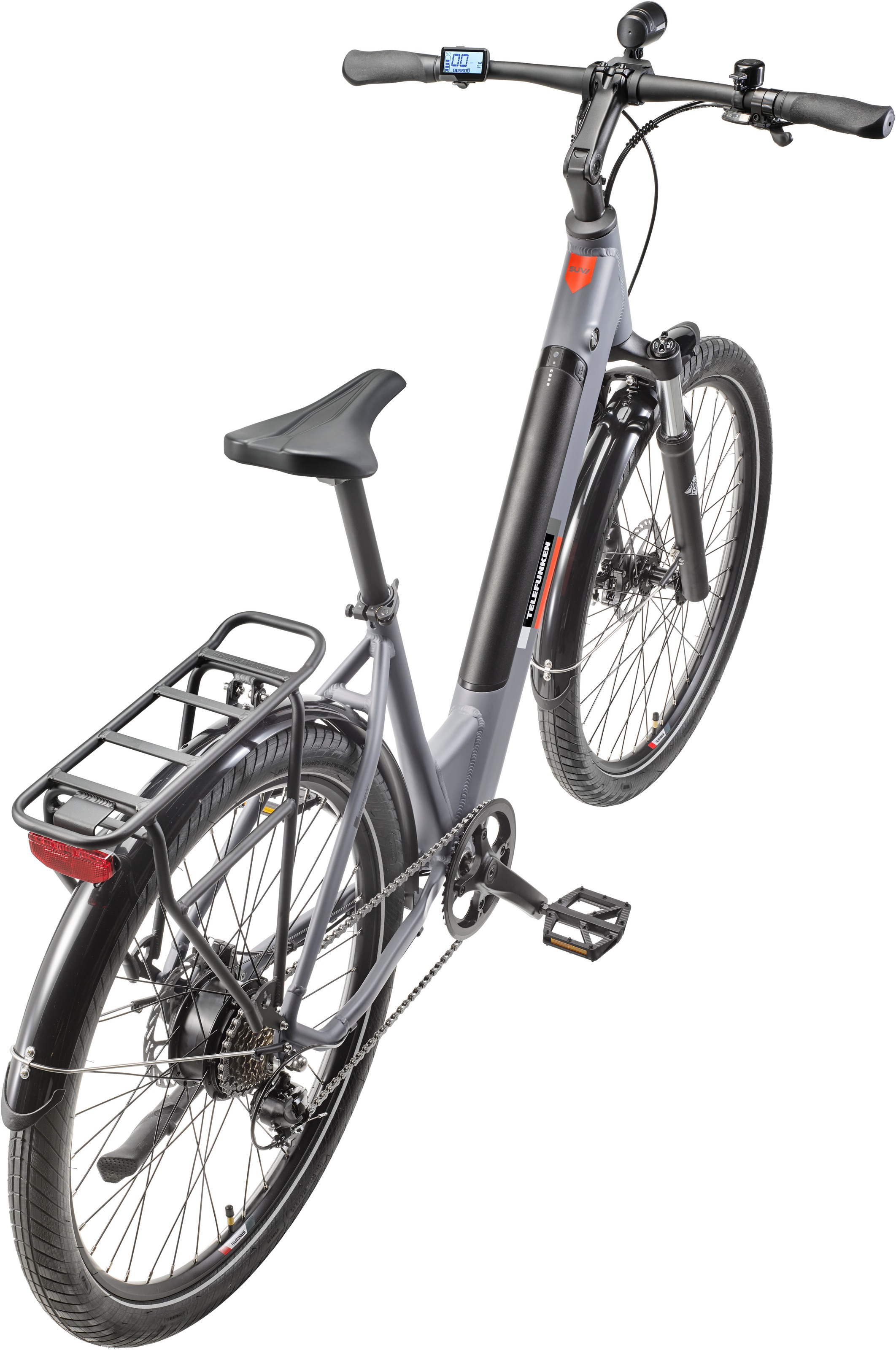 Telefunken E-Bike »E-City SUV300«, 7 Gang, Shimano, Tourney, Heckmotor 250 W, Pedelec, Elektrofahrrad, Damen u. Herren, innerhalb StVZO, 27,5 Zoll