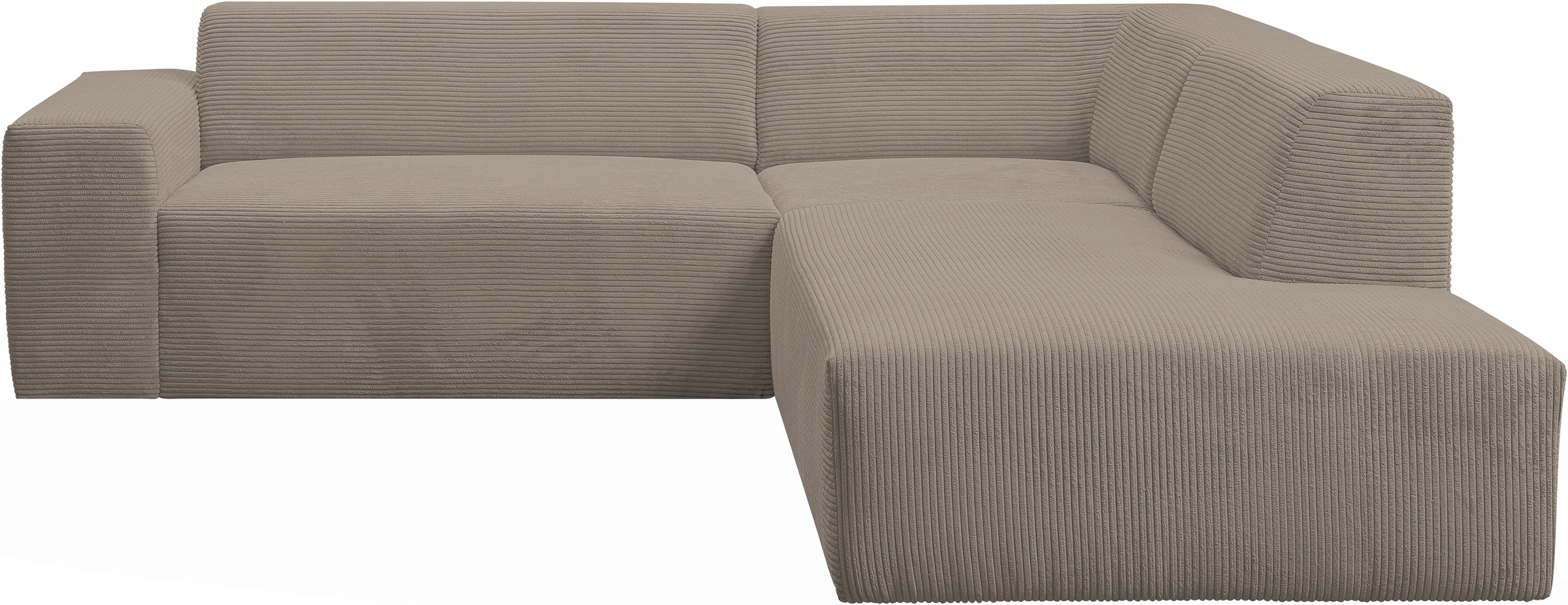 WERK2 Ecksofa »Zeus-M, tolles Sofa mit schönen Details, L-Form«, Curvy Tren günstig online kaufen