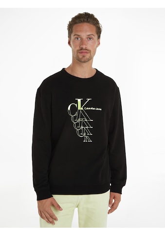 Sweatshirt »MONOGRAM ECHO CREW NECK«, mit Logodruck