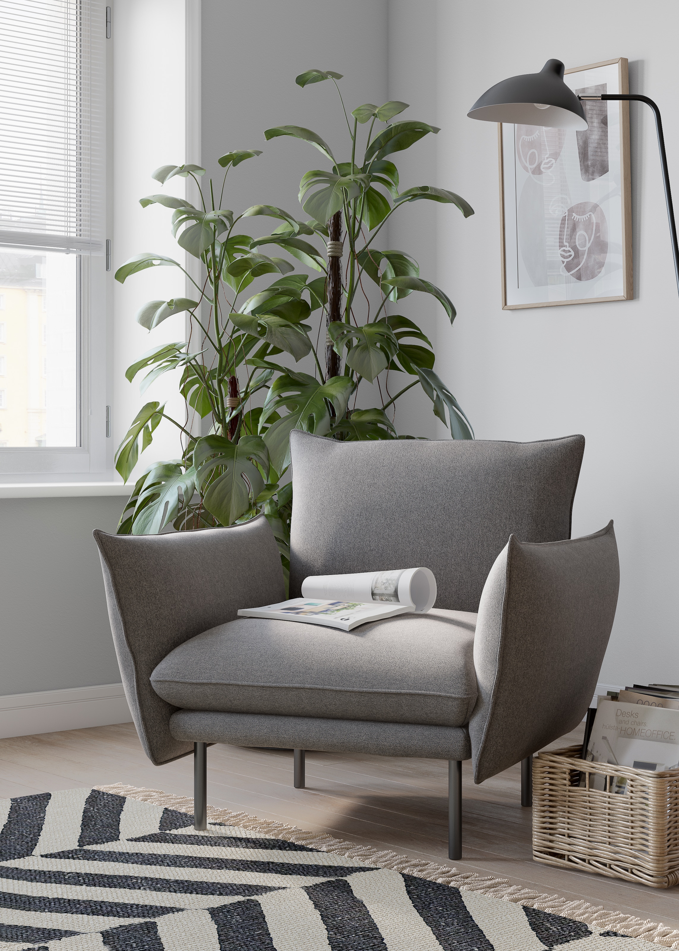 Home affaire Sessel »Stine Cocktailsessel« Besonderes Design durch Kissenop günstig online kaufen