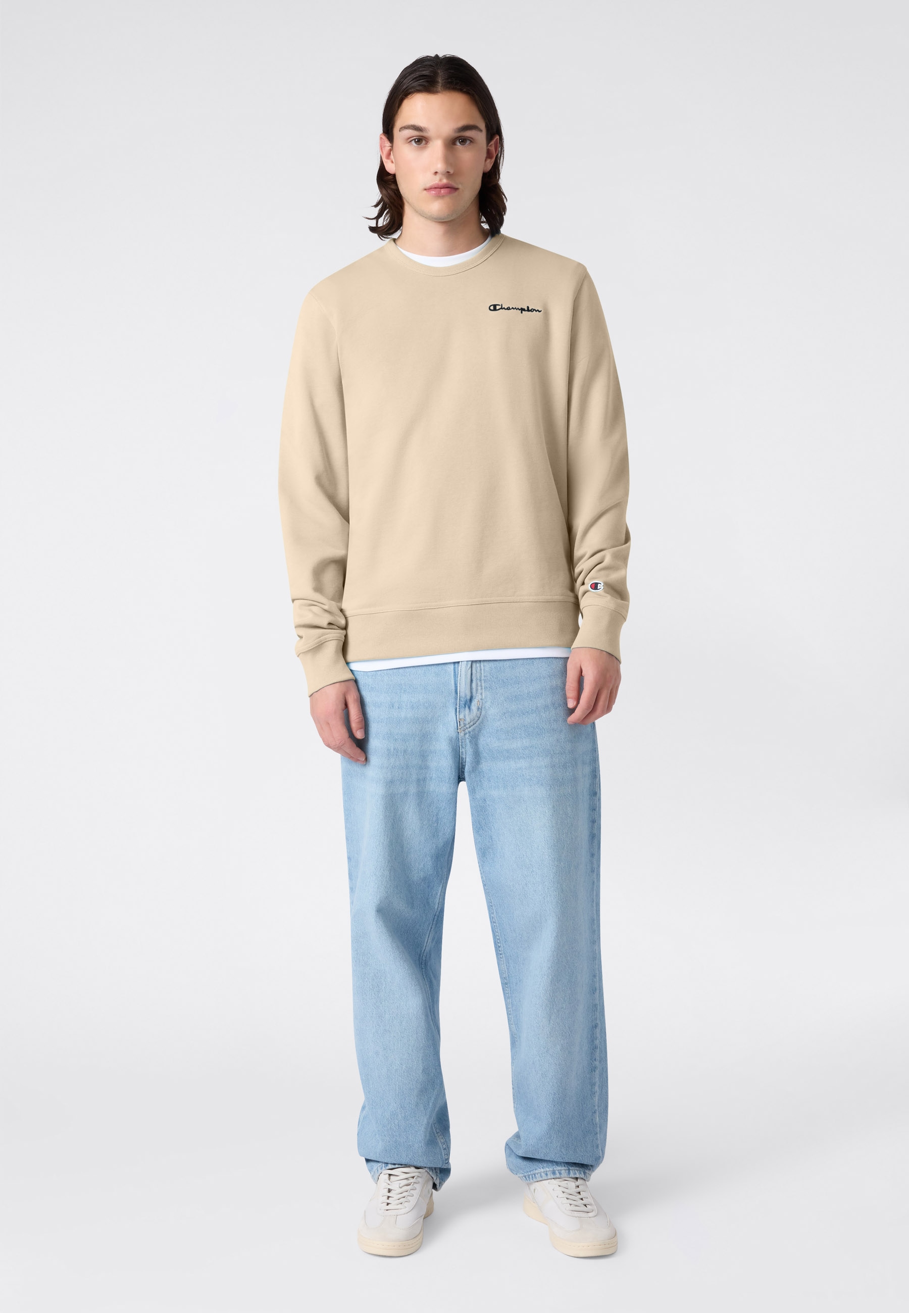 Champion Sweatshirt »ICONS CONTRAST Terry Crewneck Sweatshirt«, mit Rundhalsausschnitt, ohne Verschluss, aus Baumwolle und Polyester
