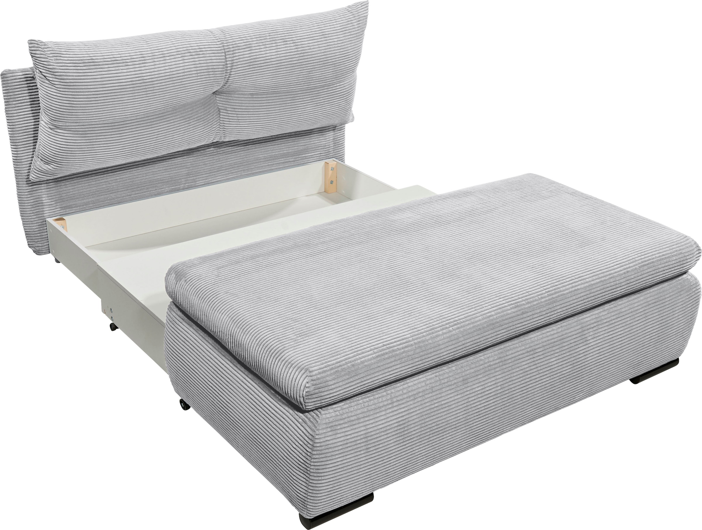 ED EXCITING DESIGN Schlafsofa »Charlie«, Schlafsessel mit Bettkasten & 1 Rückenkissen