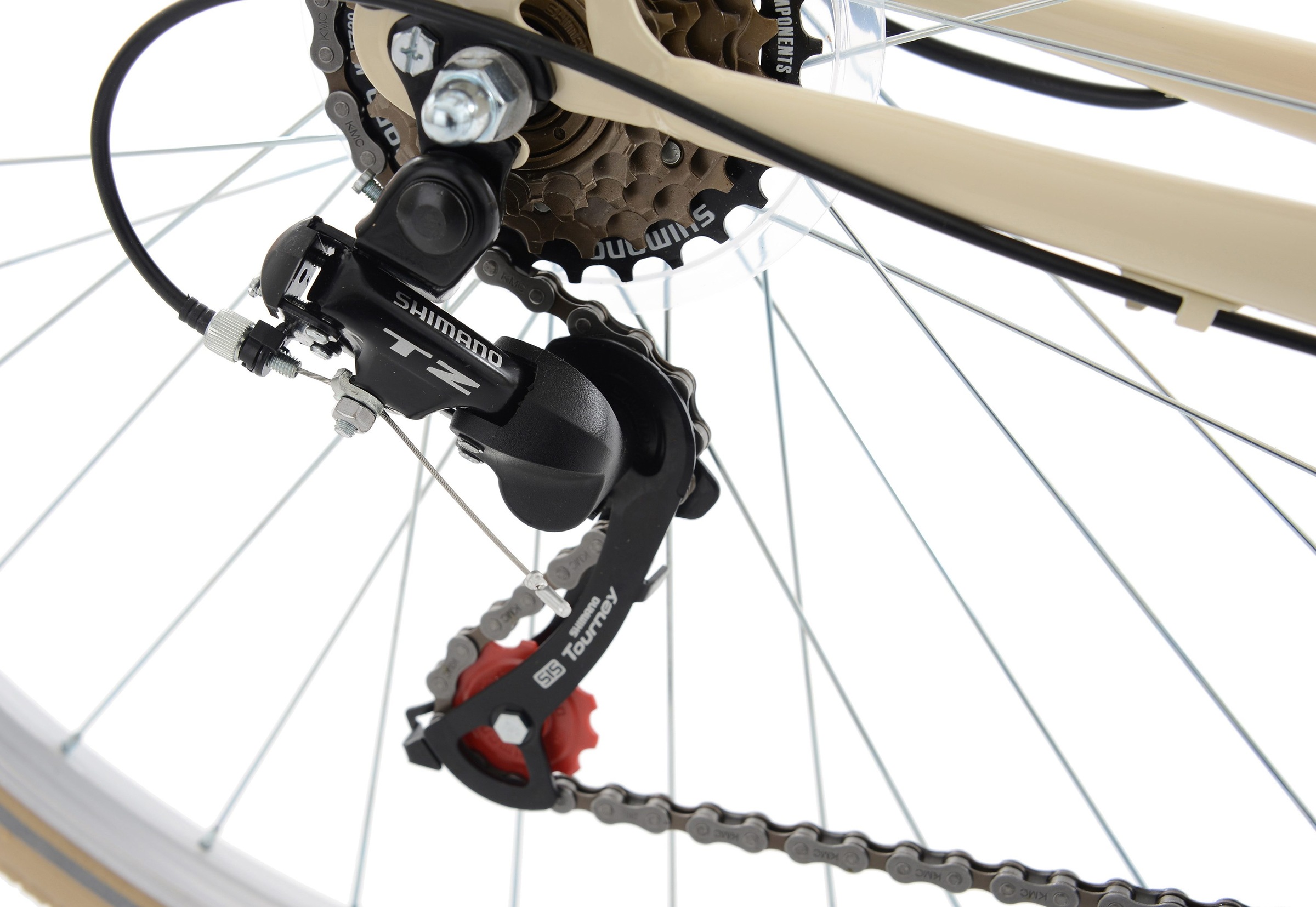 9. Bild von KS Cycling Cityrad »Casino«, 6 Gang, Shimano, Tourney TZ Schaltwerk, Kettenschaltung, für Damen und Herren, Kettenschaltung
