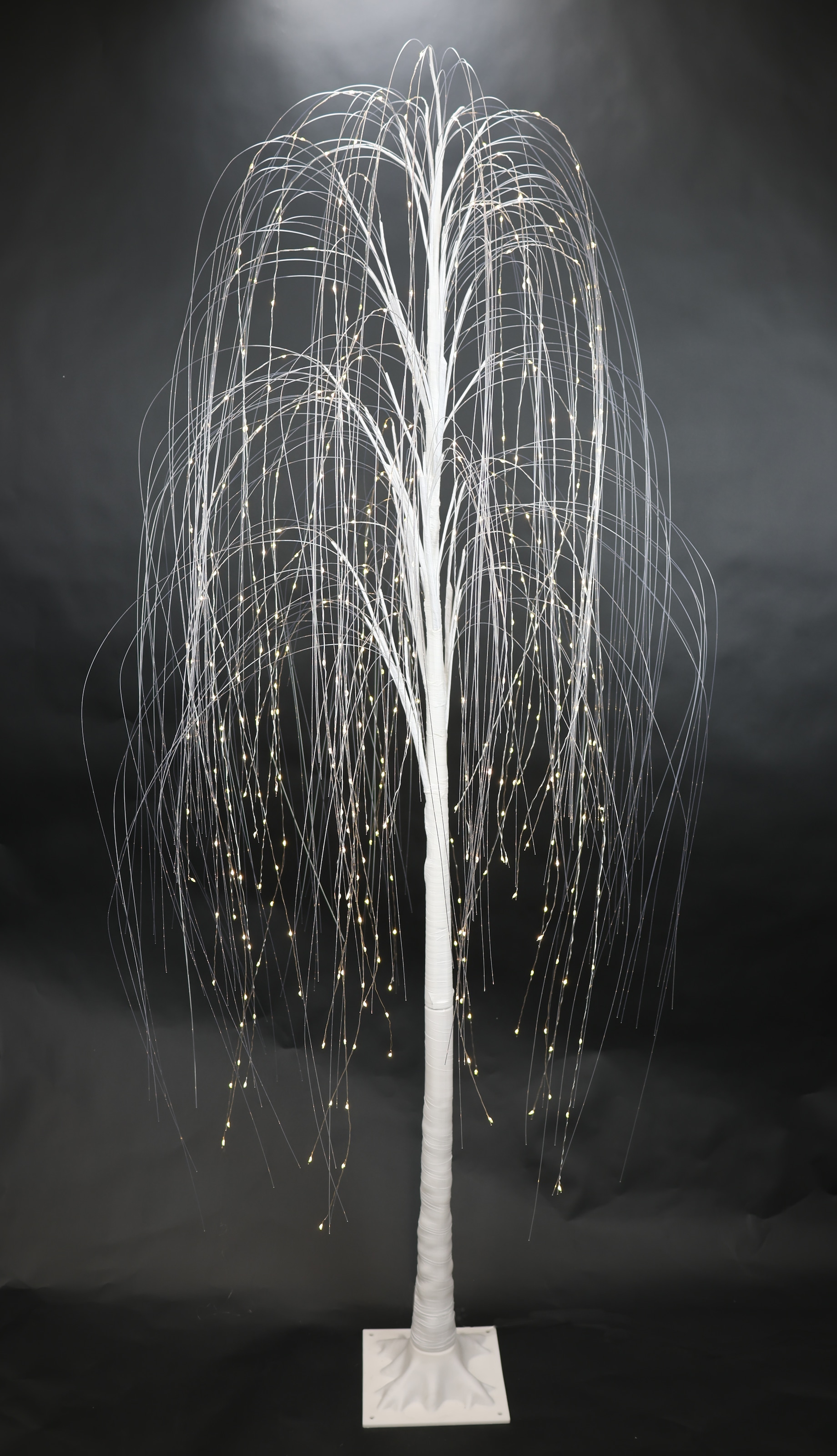 I.GE.A. Künstlicher Weihnachtsbaum »LED Baum Lichterbaum« mit 400 LEDs Beleuchtung Weidenbaum-Optik Kunstbaum Weihnachtsdeko