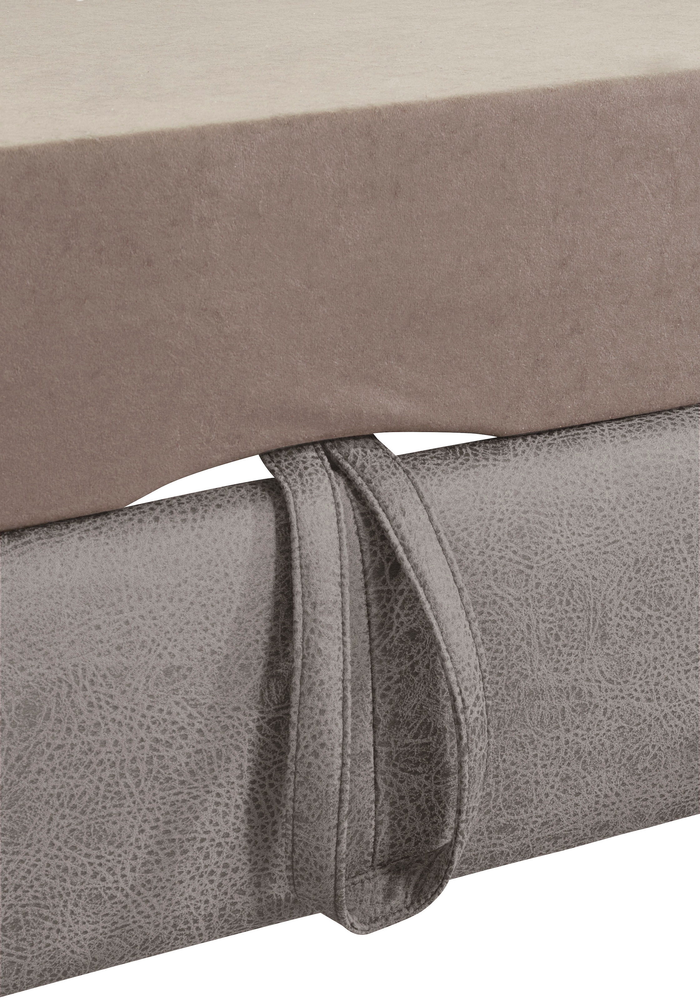 exxpo - sofa fashion Ecksofa »Enya, aufwendige Detailverarbeitung, hoher Sitzkomfort, bequem, L-Form«, mit Kopfteilverstellung, wahlweise Bettfunktion u. Bettkasten