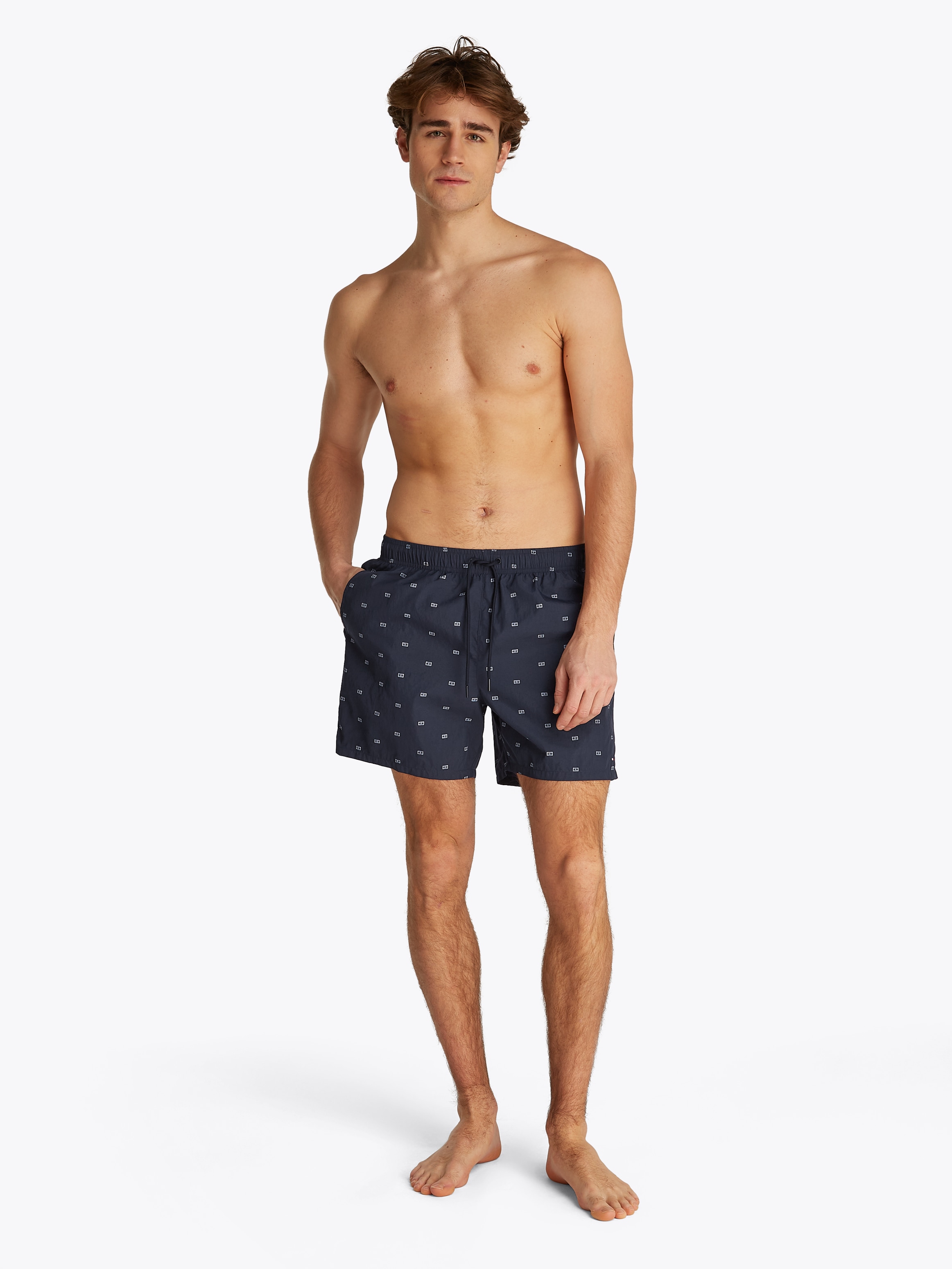 Tommy Hilfiger Swimwear Badeshorts »MEDIUM DRAWSTRING PRINT«, mit Muster