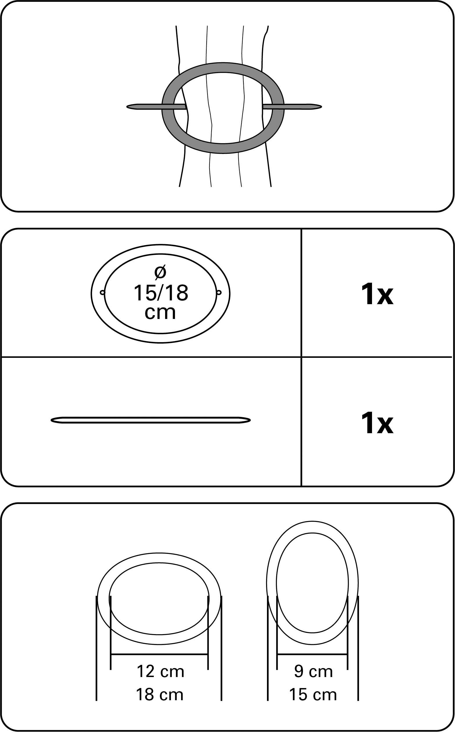 GARDINIA Dekoklammer »Dekoring Oval, Kunststoff«, (1 St.), zum Drapieren