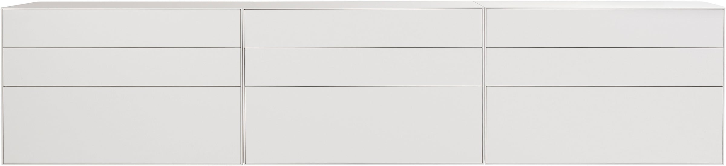 LeGer Home by Lena Gercke Sideboard »Essentials«, (3 St.), Breite: 335cm, MDF lackiert, Push-to-open-Funktion