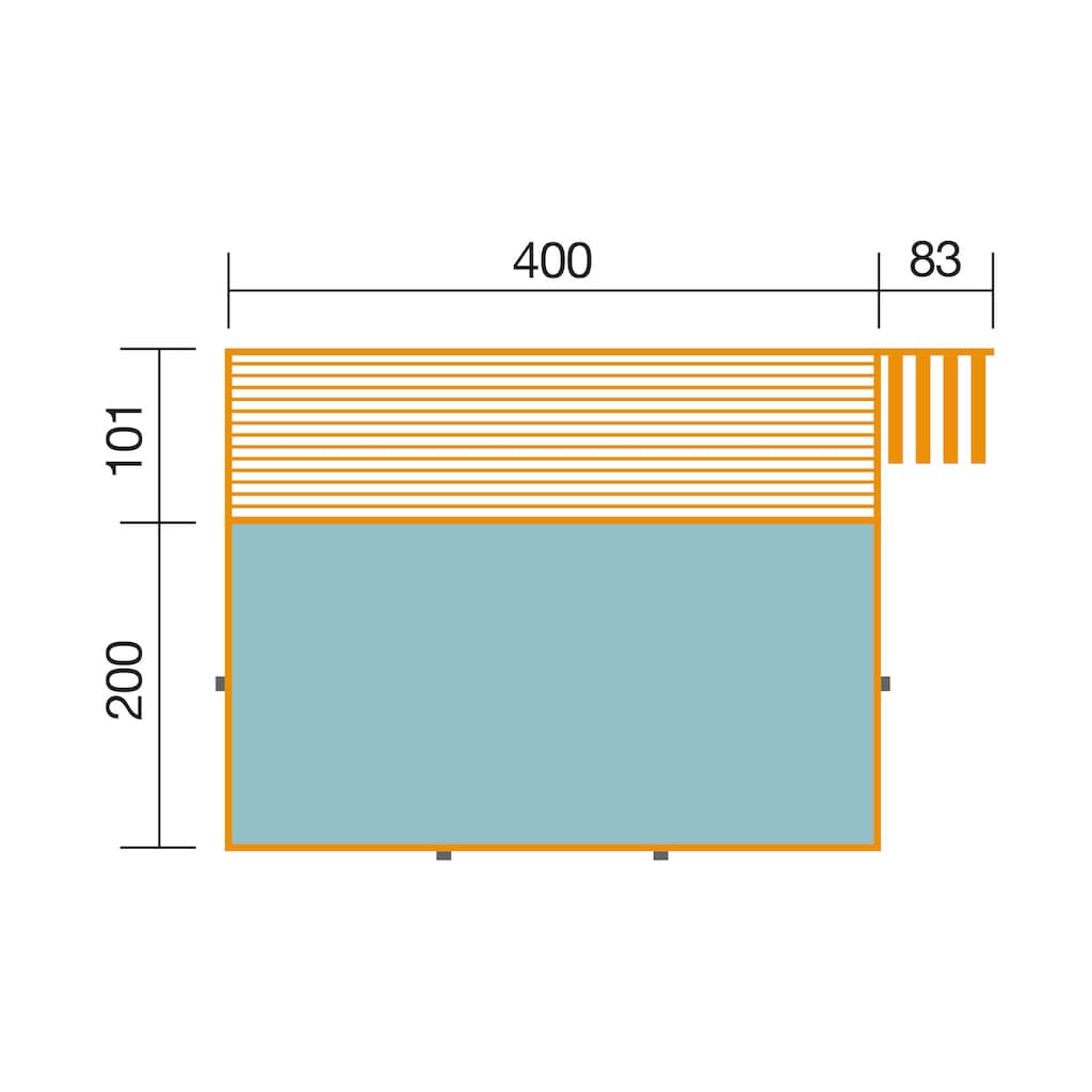 weka Rechteckpool »595 Gr. 1«, (Set, 7 tlg.)