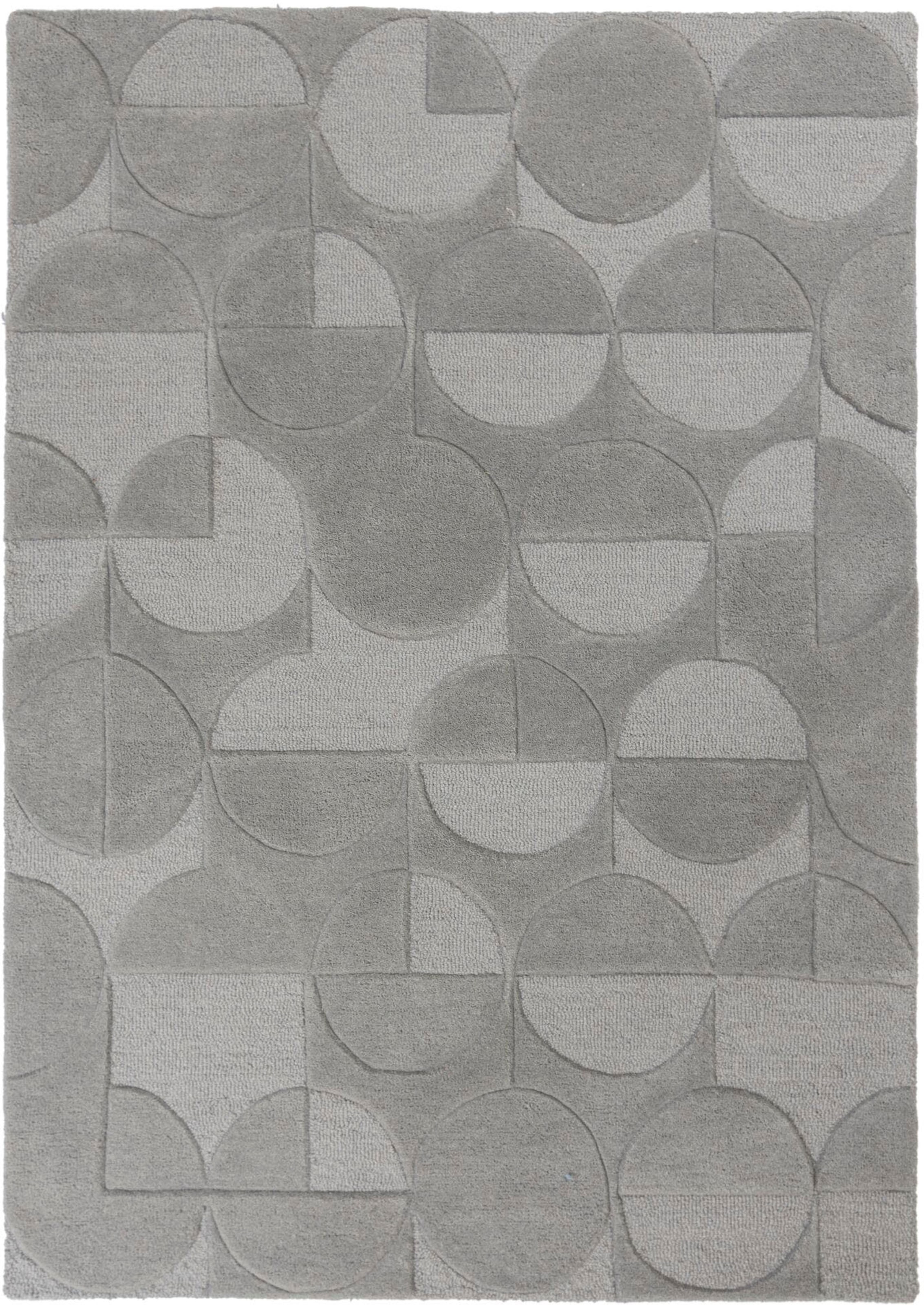 FLAIR RUGS Wollteppich »Gigi«, 8 mm Höhe, aus 100% Wolle, geometrisches Des günstig online kaufen