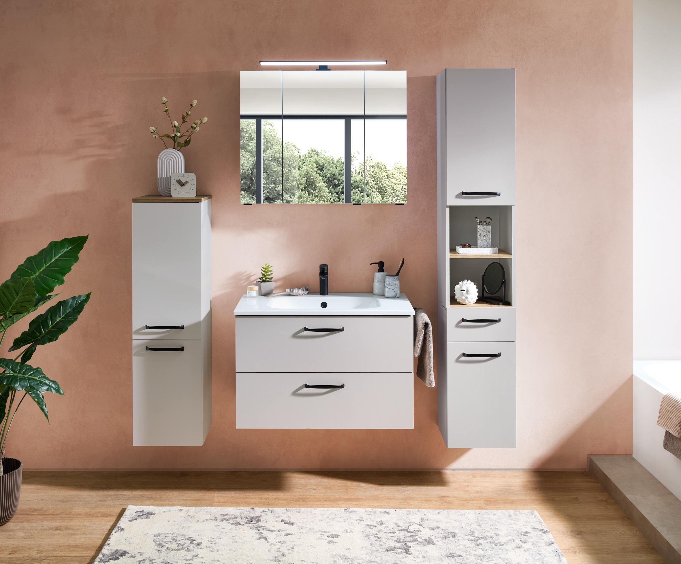 Saphir Badmöbel-Set »Quickset 500, Waschtischunterschrank mit Waschtisch un günstig online kaufen