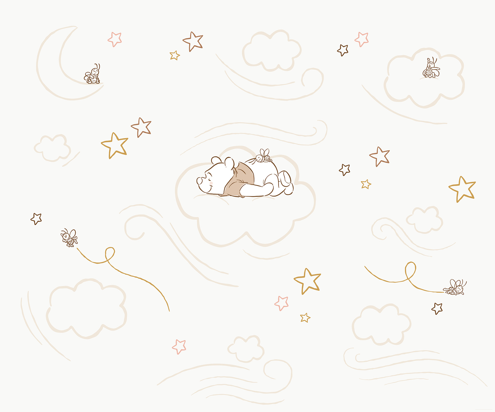 Komar Kindertapete »Disney Winnie the Pooh Sleepy Little Bear«, bedruckt günstig online kaufen