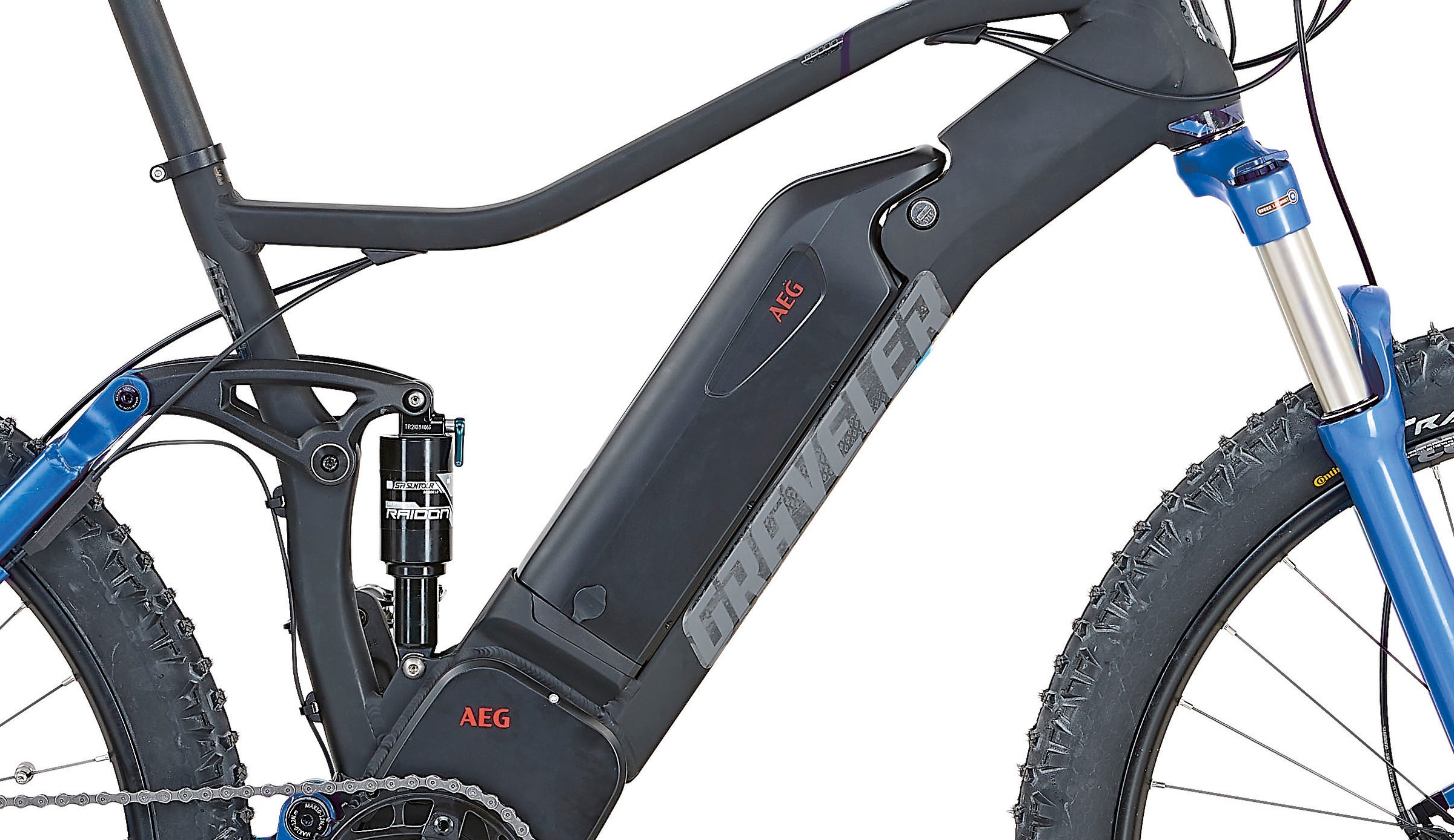 Prophete E-Bike »Graveler e8000«, 10 Gang, Shimano, Deore XT, Mittelmotor 250 W, (inkl. Dämpferpumpe), Pedelec, Elektrofahrrad für Damen u. Herren, MTB