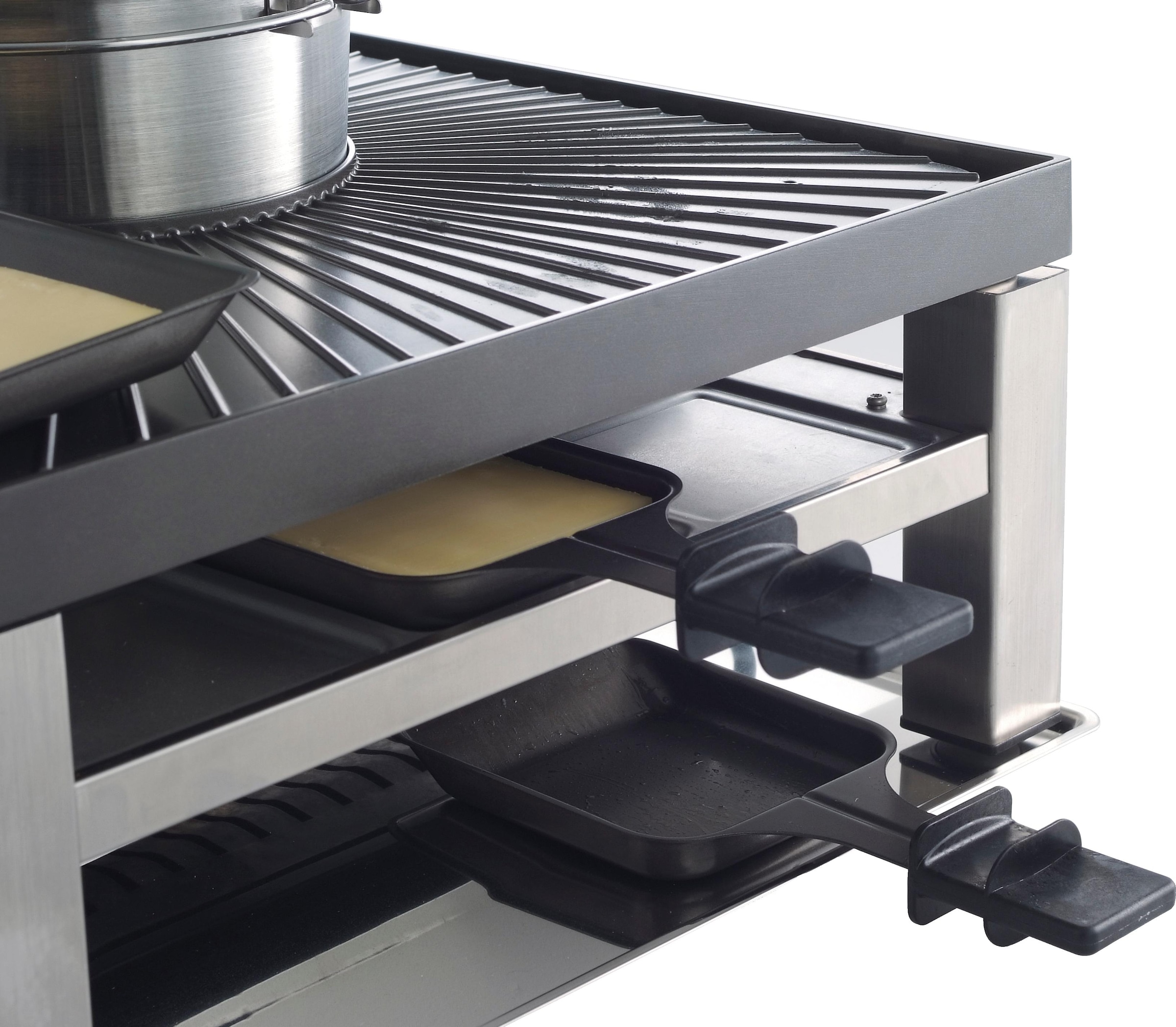 SOLIS OF SWITZERLAND Tischgrill »COMBI-GRILL 3 IN 1, Fondue, Raclette, Grill«, 2000 W