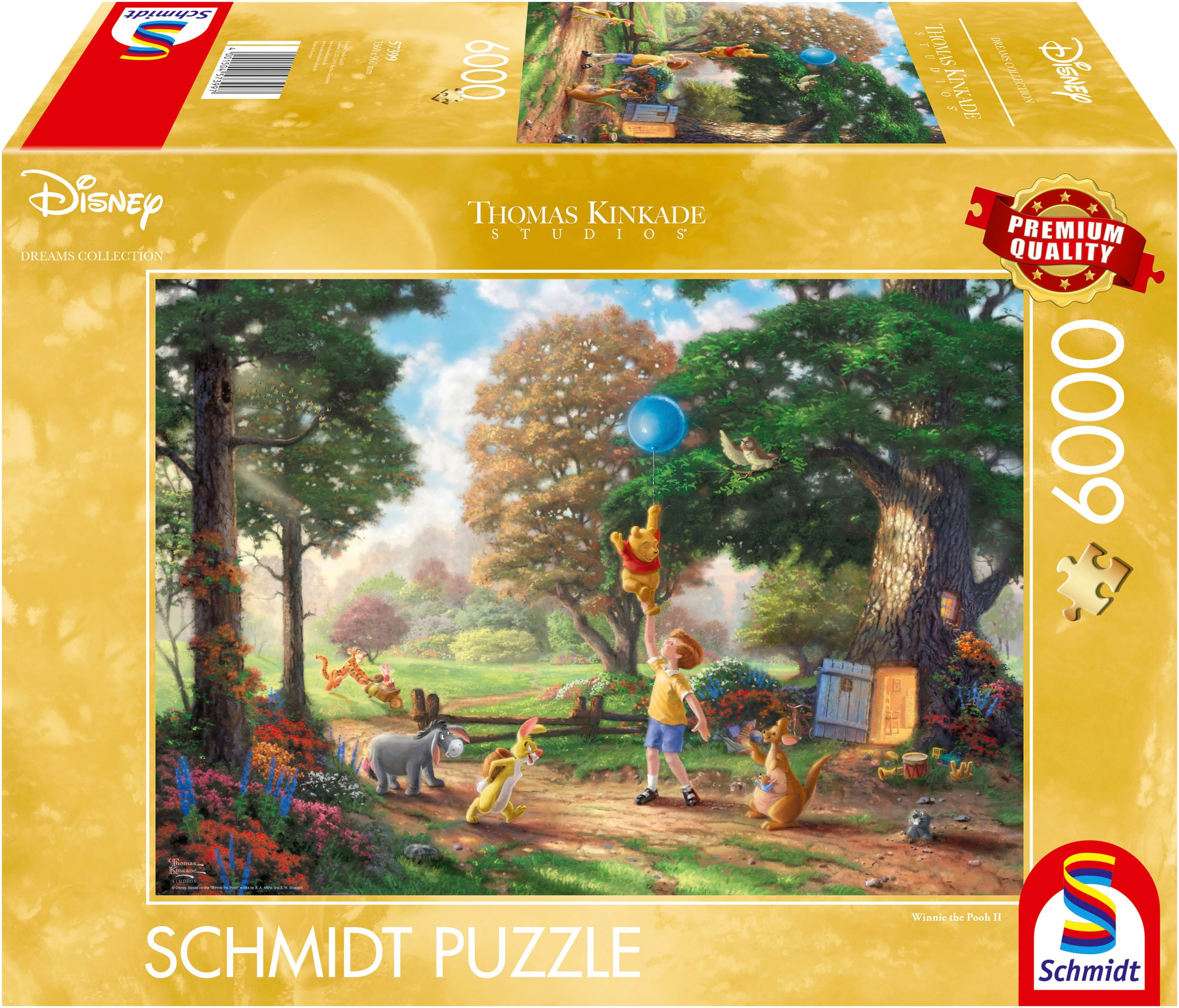 SCHMIDT SPIELE Puzzle »Disney, Winnie Pooh II von Thomas Kinkade« bunt