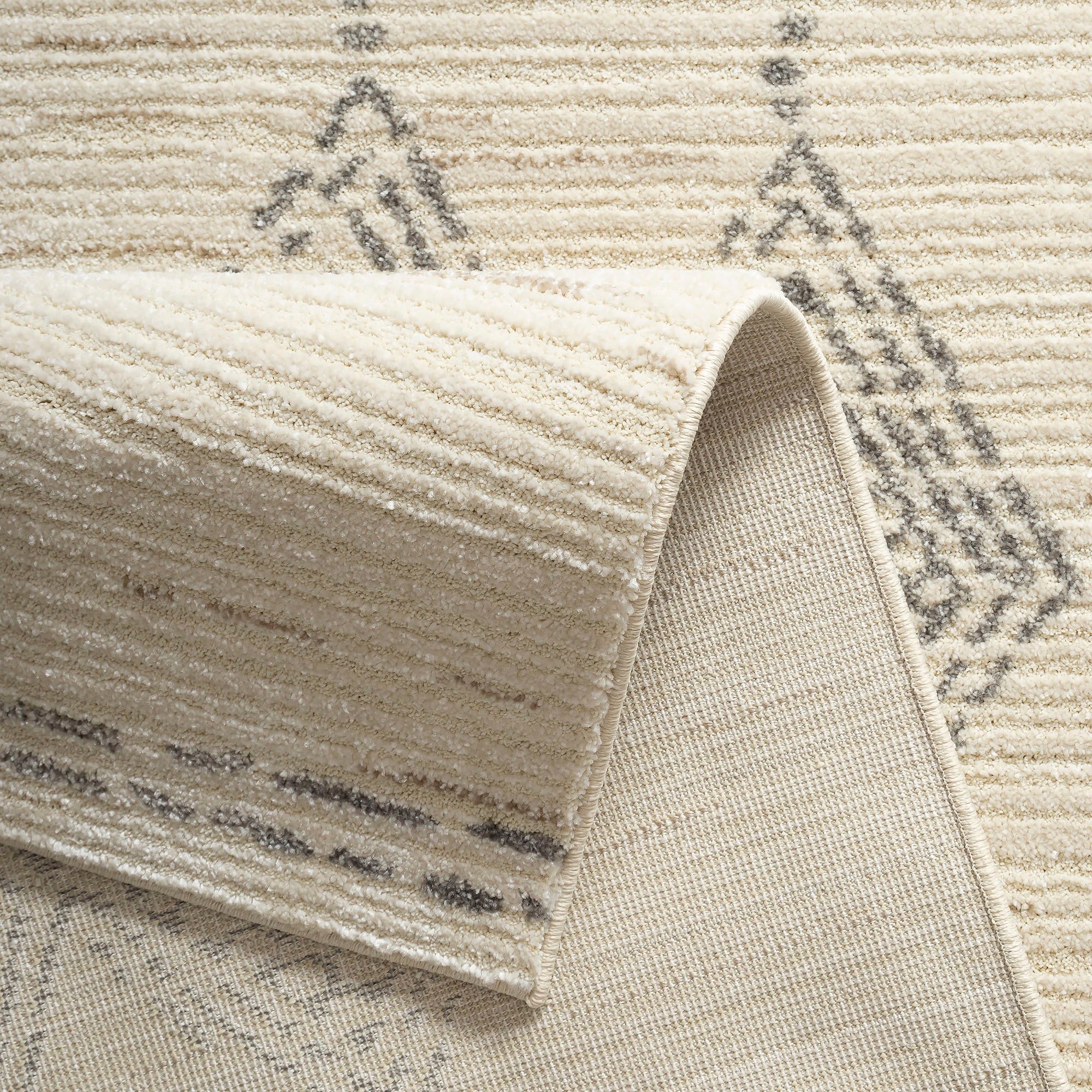 Gino Falcone Teppich »Durlesti 4925«, rechteckig, 13 mm Höhe, Kurzflor, modernes Rauten Design, Boho, Wohnzimmer, Esszimmer