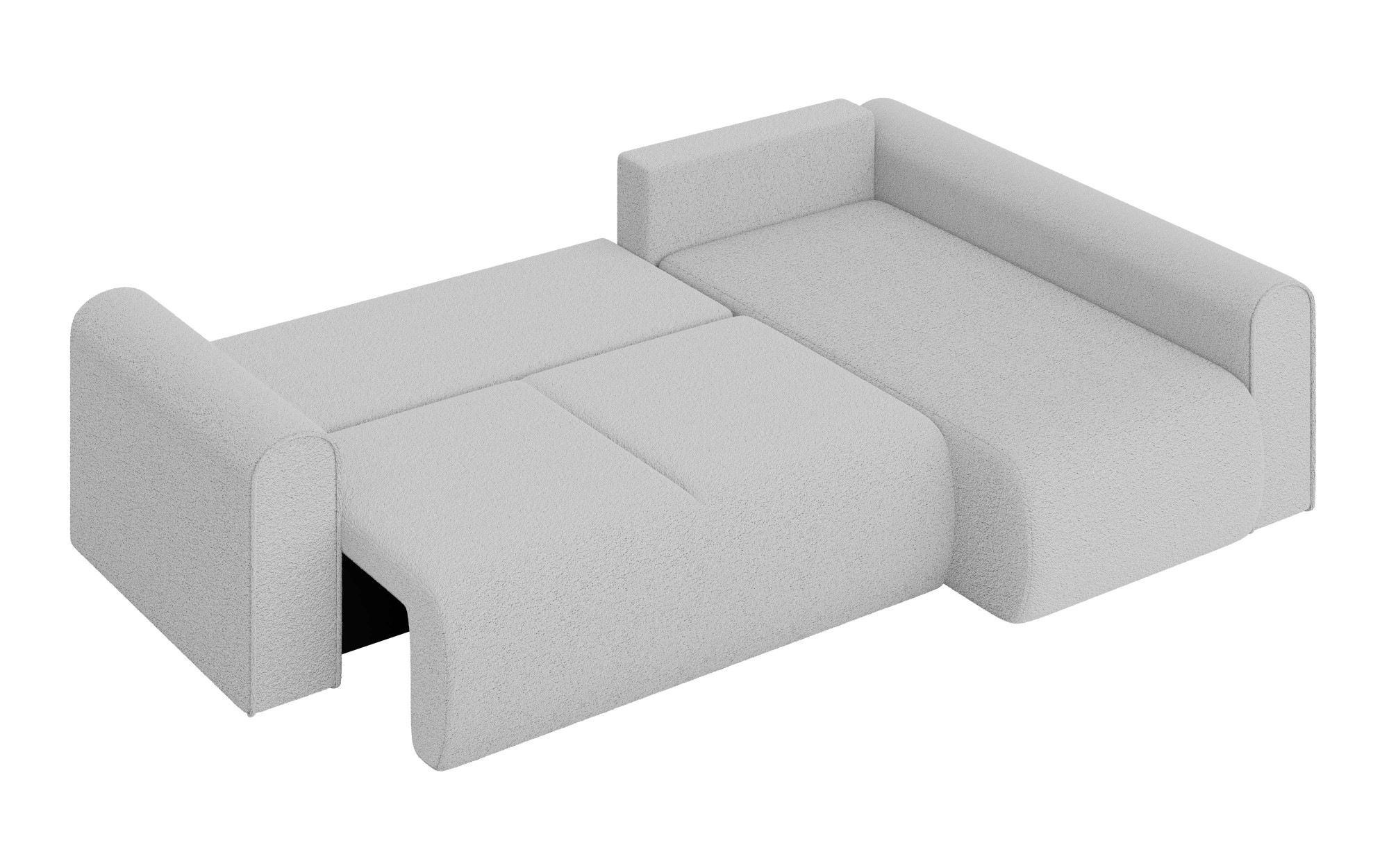 INOSIGN Ecksofa »Zacharia wahlweise Schlafsofa mit Bettkasten, B/T/H 250/166/86 cm«, L-Form mit Wellenunterfederung, Ottomane rechts oder links bestellbar