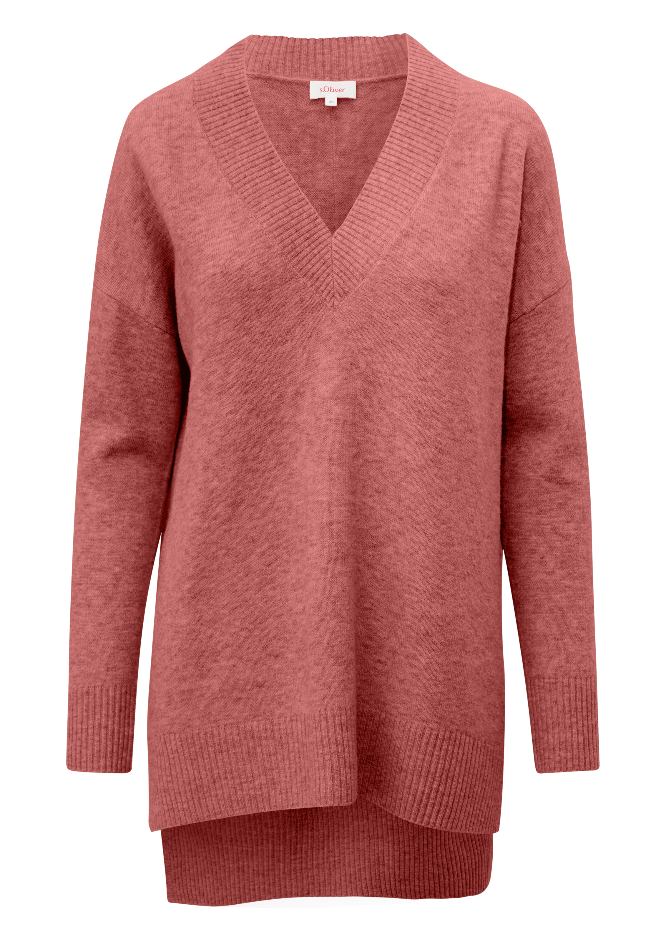 s.Oliver Longpullover, mit asymmetrischer Schnittlänge