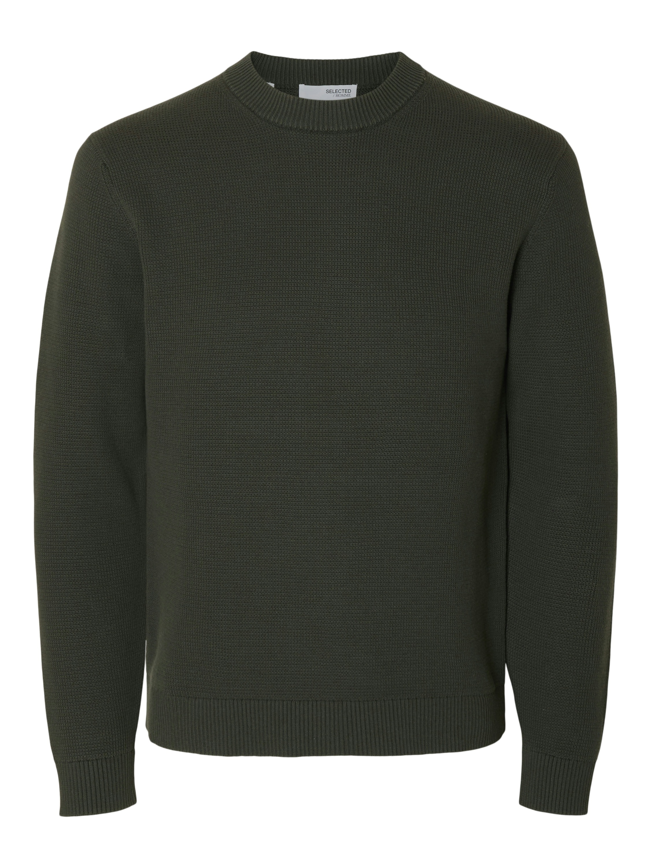 SELECTED HOMME Rundhalspullover »SLHDANE LS KNIT STRUCTURE CREW NECK NOOS«