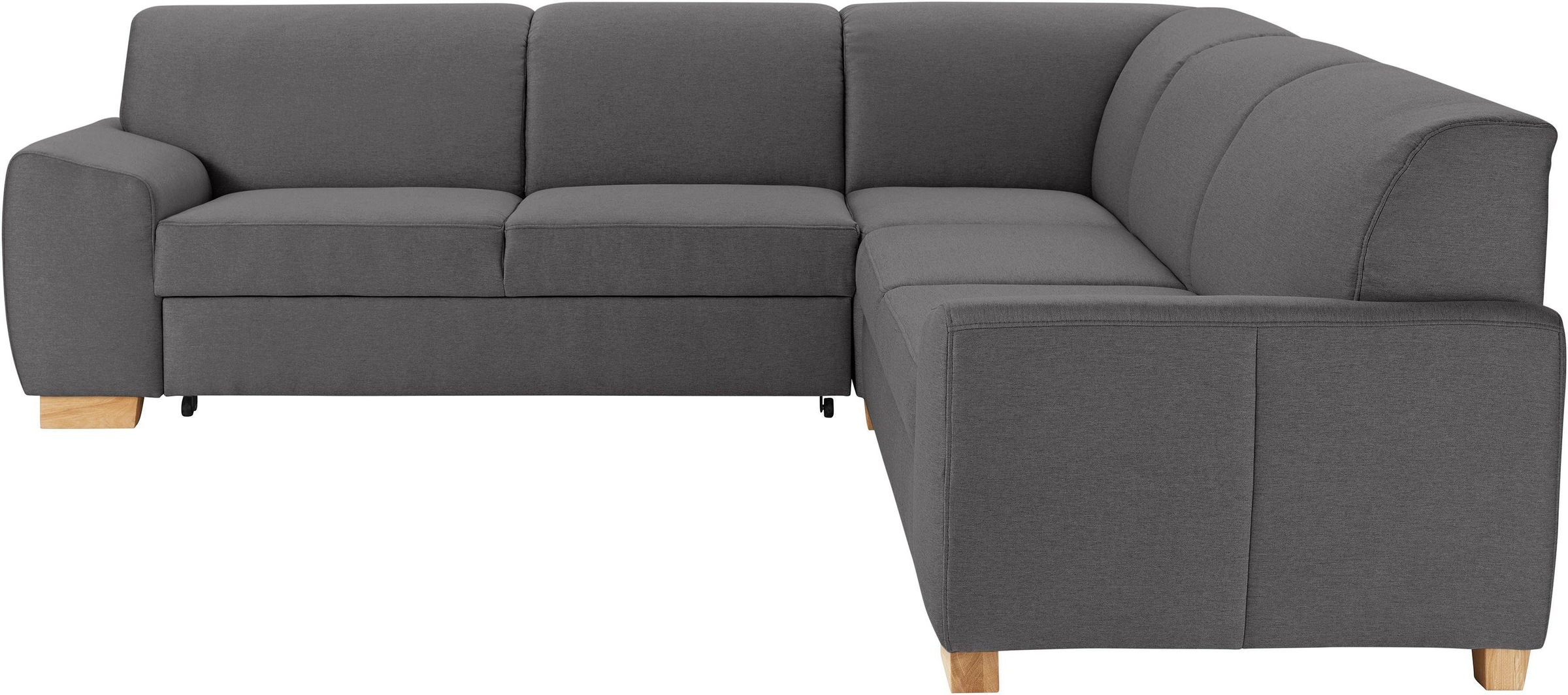 DOMO collection Ecksofa »Incanto kubische Formensprache, komfortabel, flache Armlehnen, L-Form«, wahlweise mit Bettfunktion