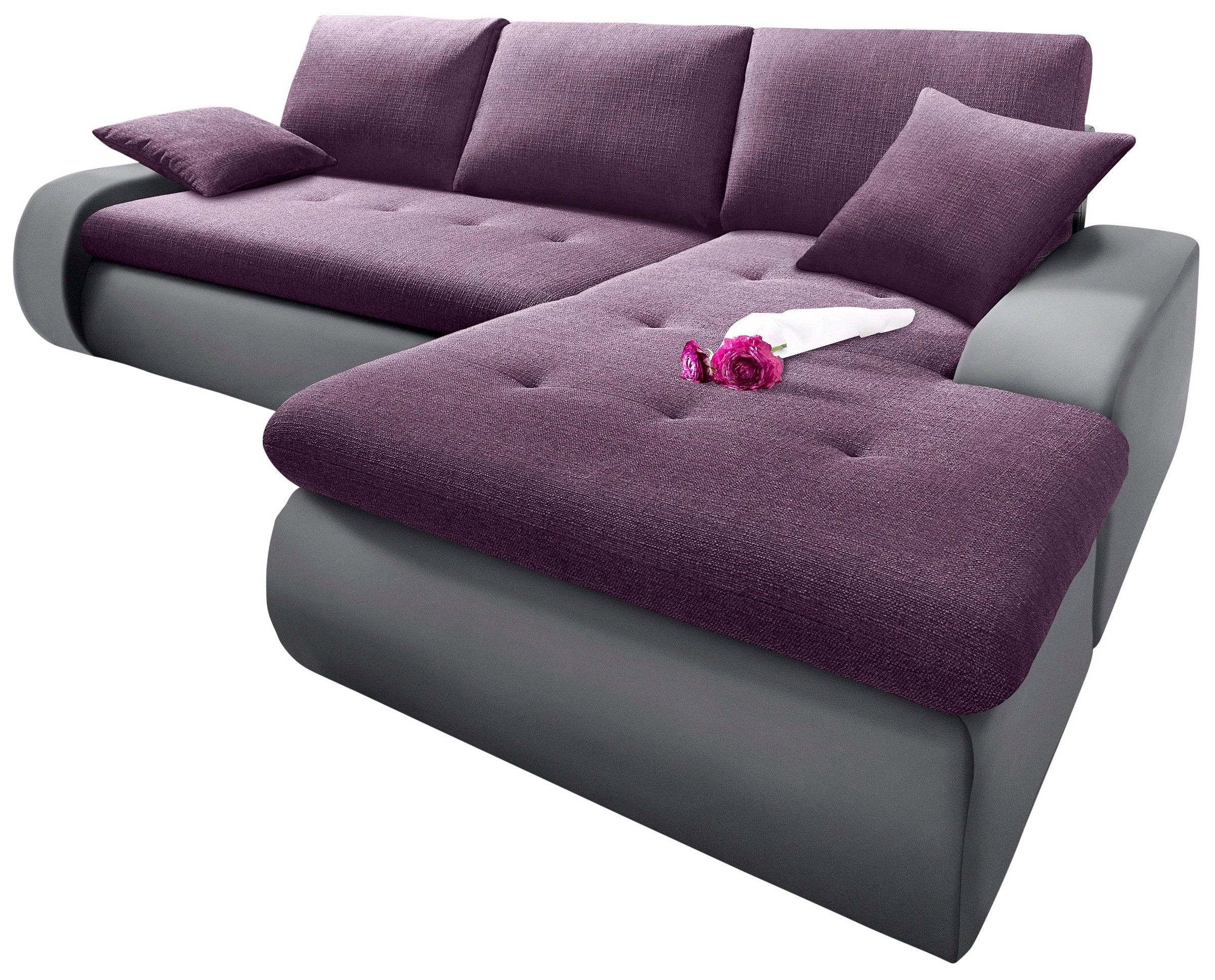 TRENDMANUFAKTUR Ecksofa »Indie, modern und bequem, Materialmix, OTTOs Choic günstig online kaufen